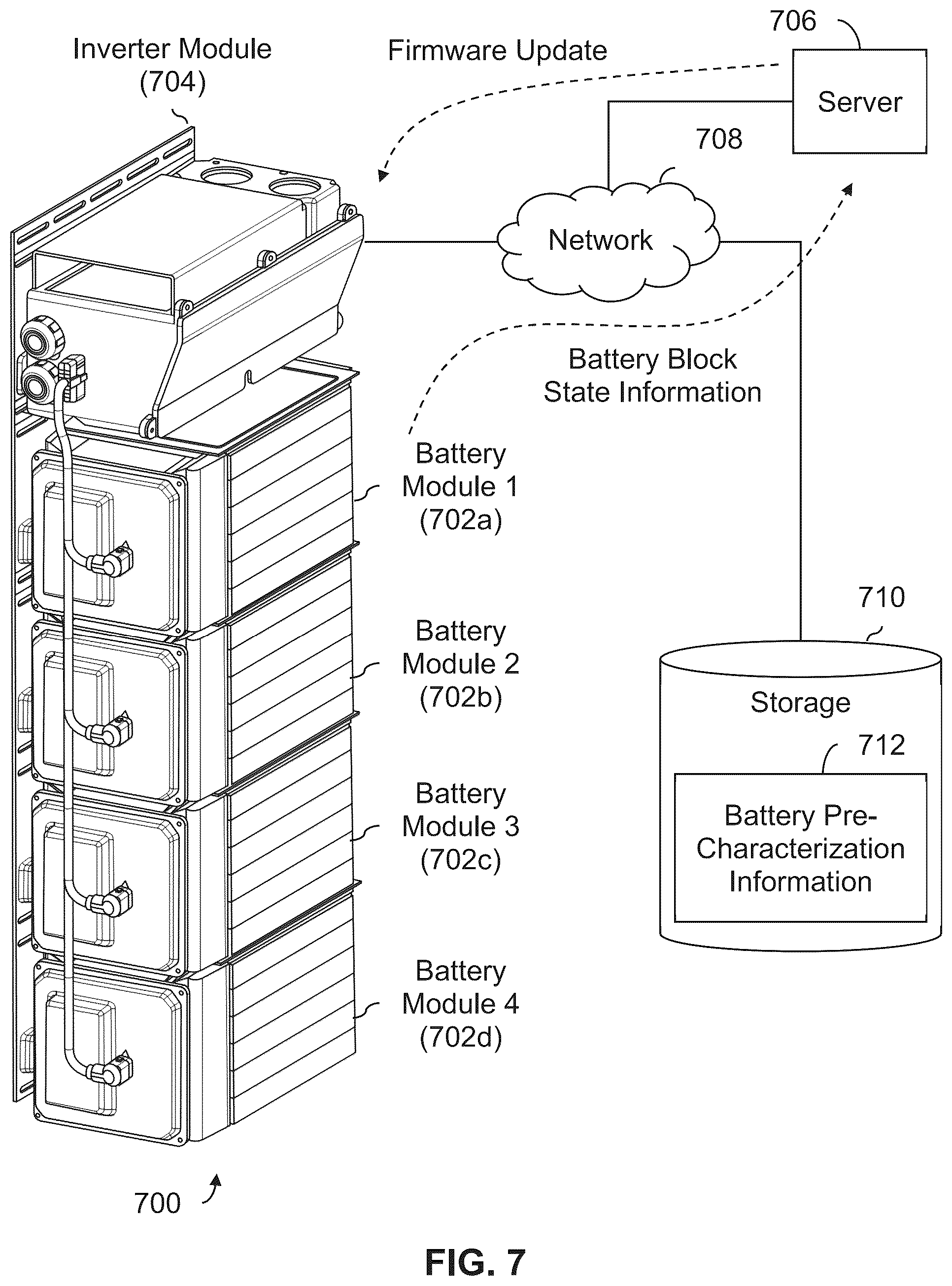 Patent US12306261 Figure 7 – Battery health monitoring system