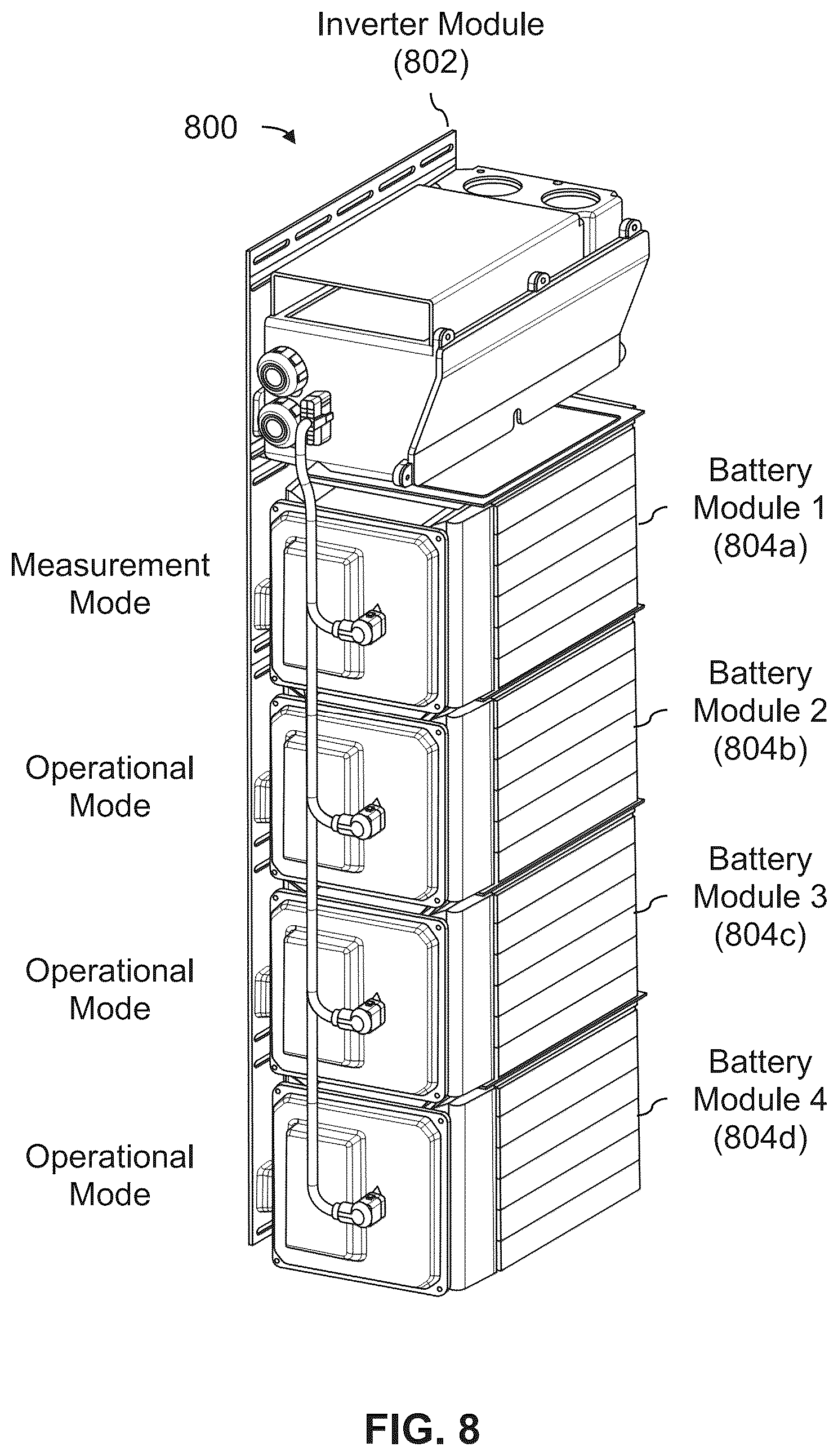 Patent US12306261 Figure 8 – Battery health monitoring system