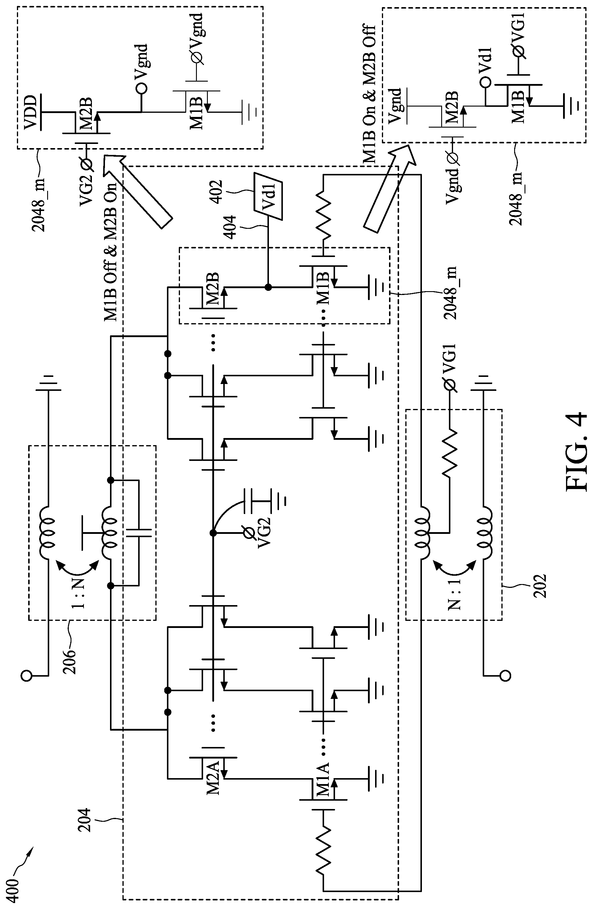 Patent US12306263 Figure 4 – Power amplifiers testing system and related testing method
