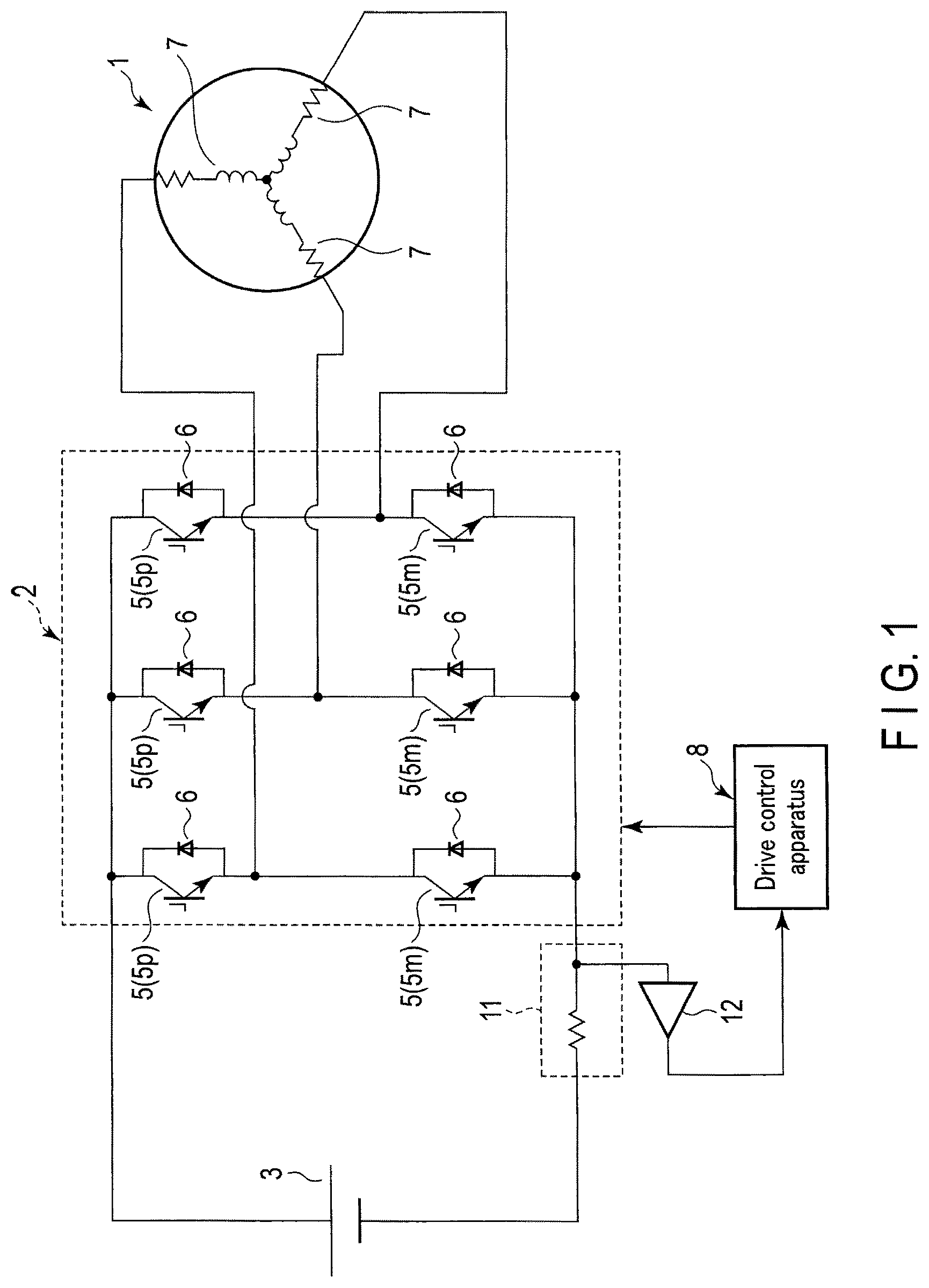 Patent US12306265 Figure 1 – Diagnostic apparatus, diagnostic system and diagnostic method of electric power converter and non-transitory storage medium