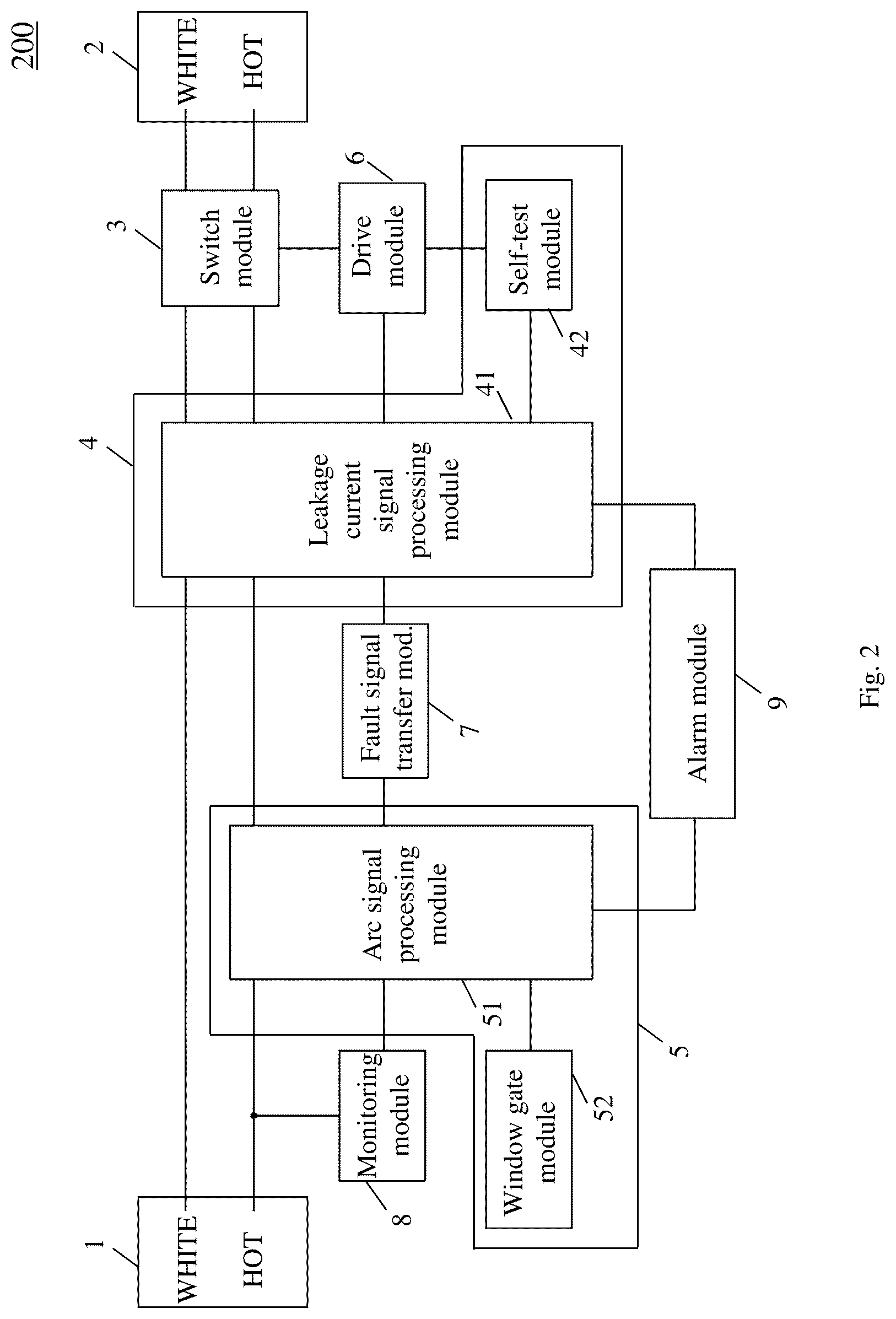 Patent US12306270 Figure 2 – Electrical fault detection and interruption device and related electrical connectors and electrical appliances