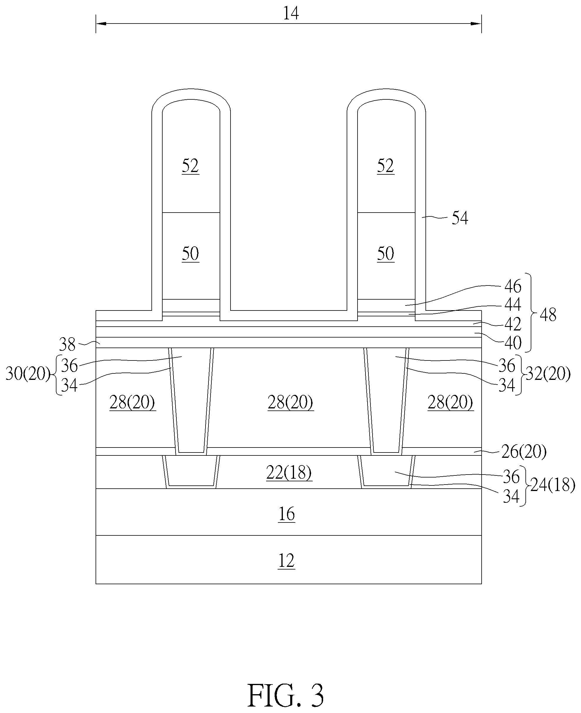 Patent US12306274 Figure 3 – Magnetoresistive random access memory and method for fabricating the same