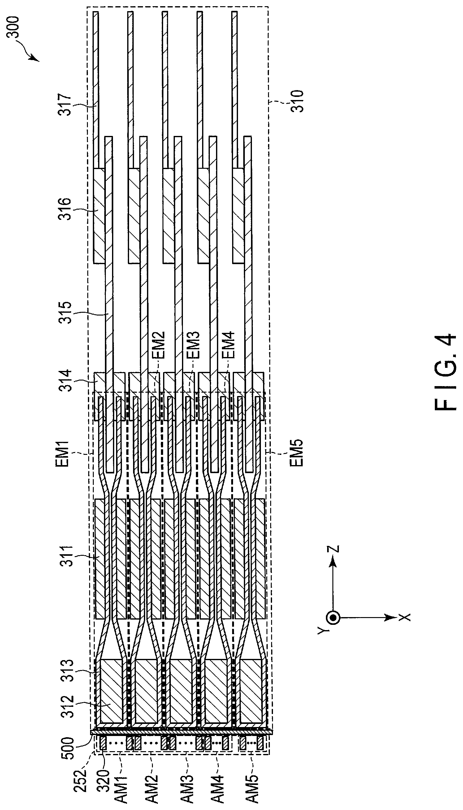 Patent US12306297 Figure 4 – Ultrasonic probe