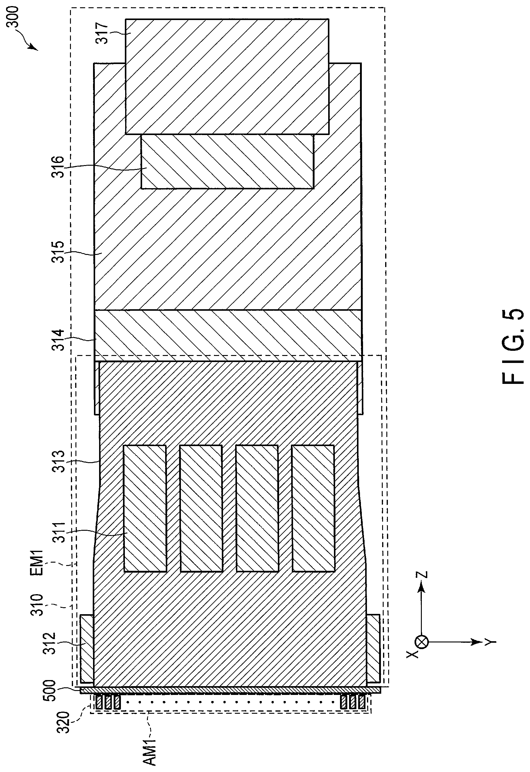 Patent US12306297 Figure 5 – Ultrasonic probe