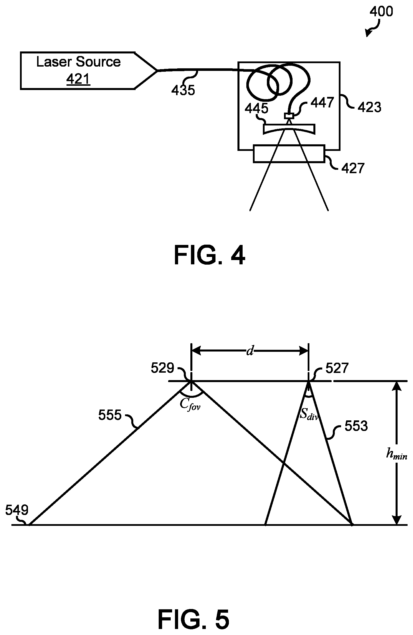 Patent US12306308 Figure 4 – Structured light navigation aid
