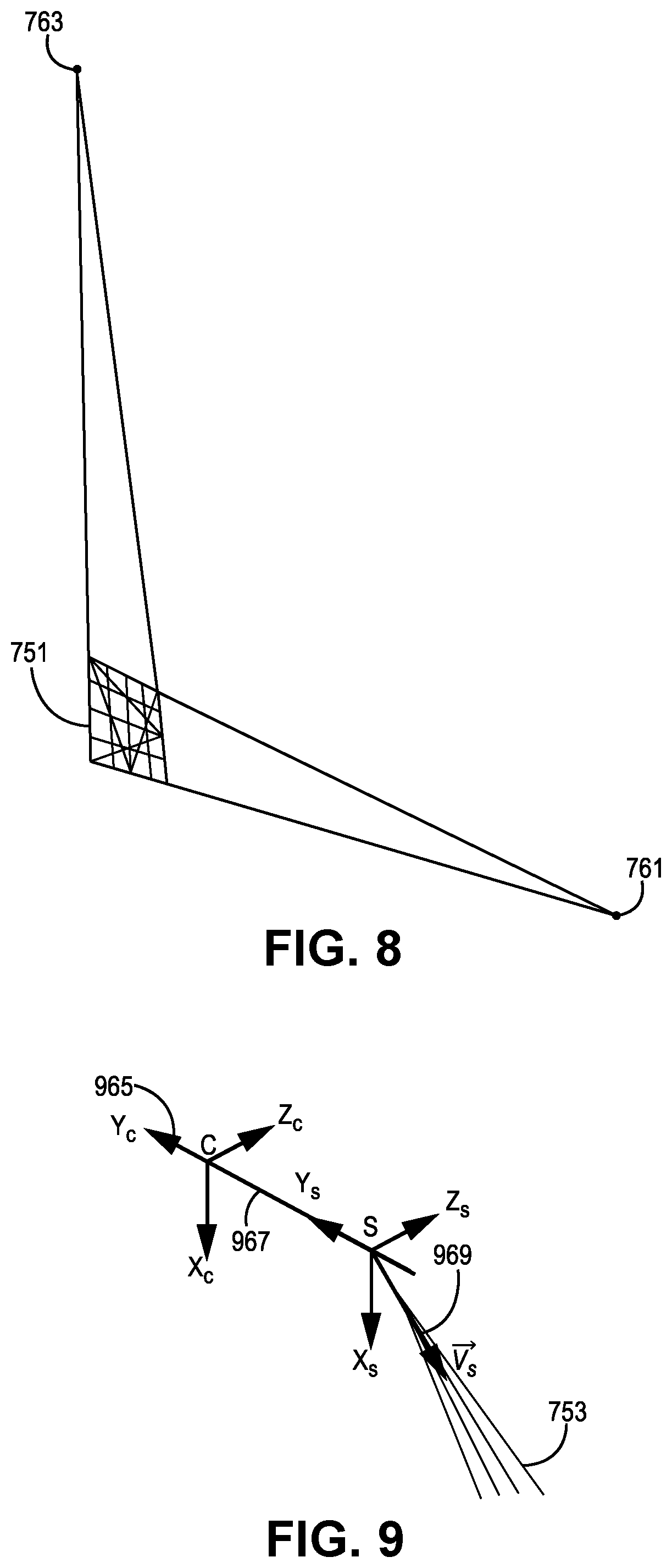 Patent US12306308 Figure 7 – Structured light navigation aid