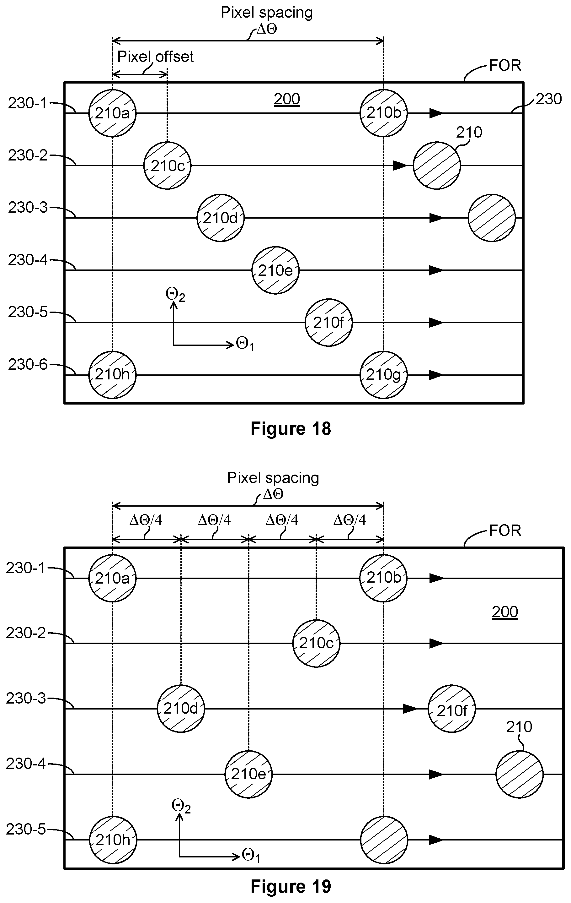 Patent US12306309 Figure 13 – Lidar system with locally retraced scan lines