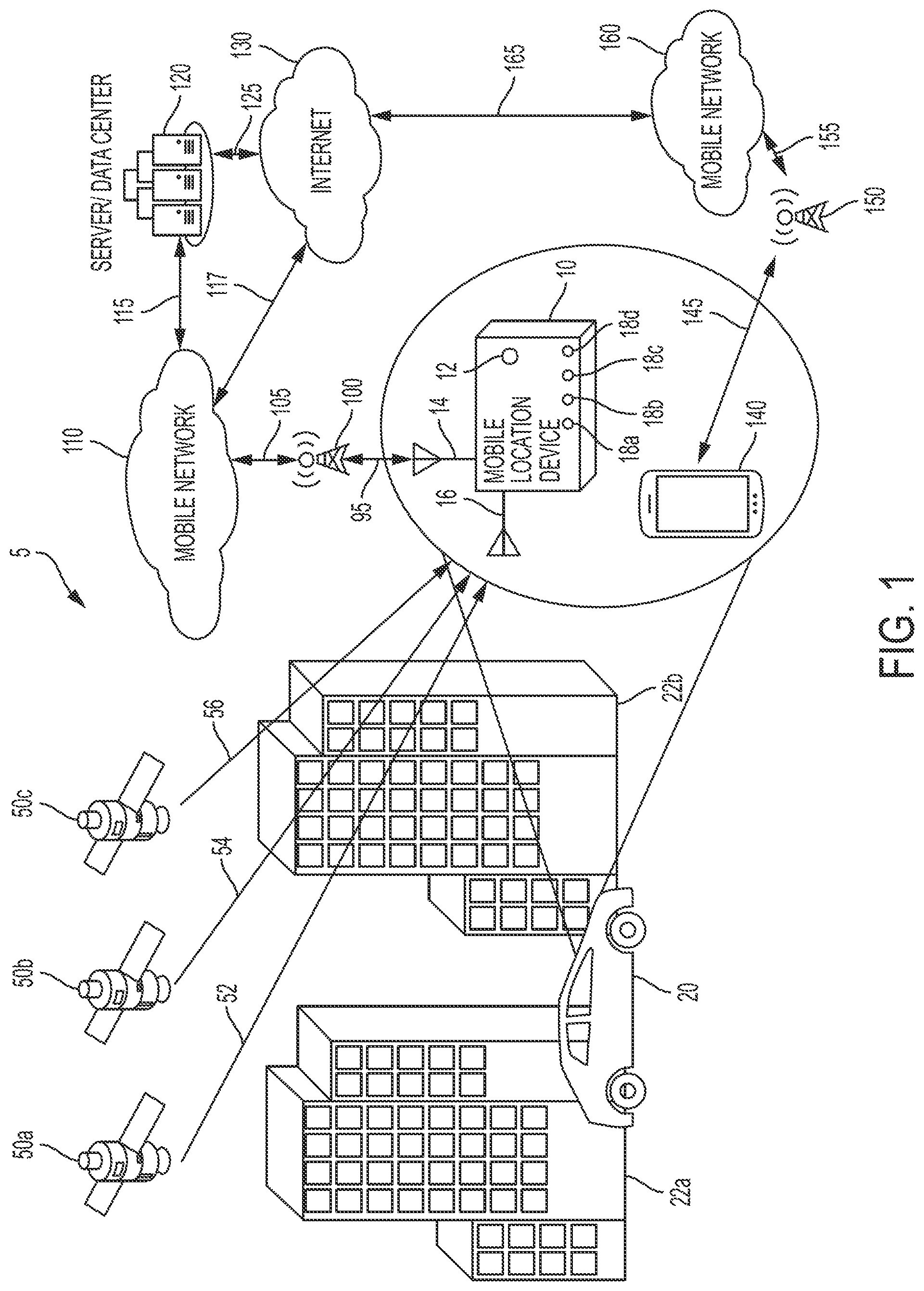 Patent US12306313 Figure 1 – System and method for high accuracy location determination and energy dispensing