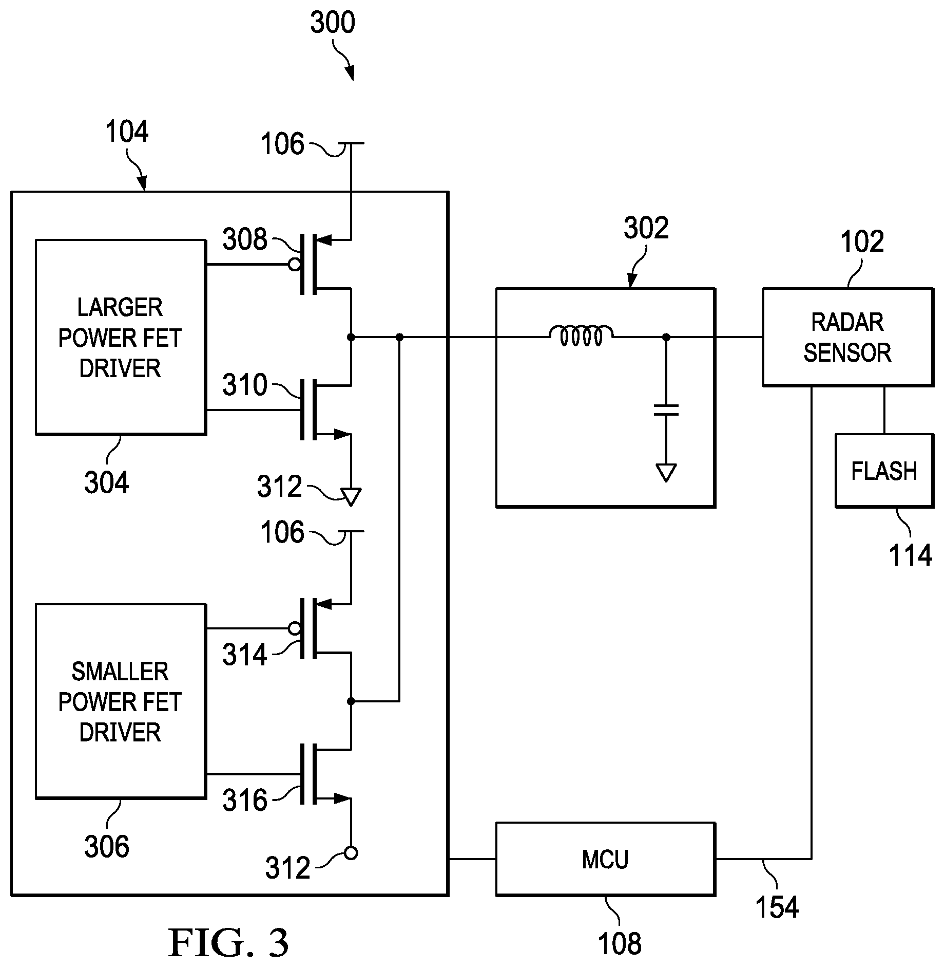 Patent US12306328 Figure 3 – Dynamic power management in low power radar solutions