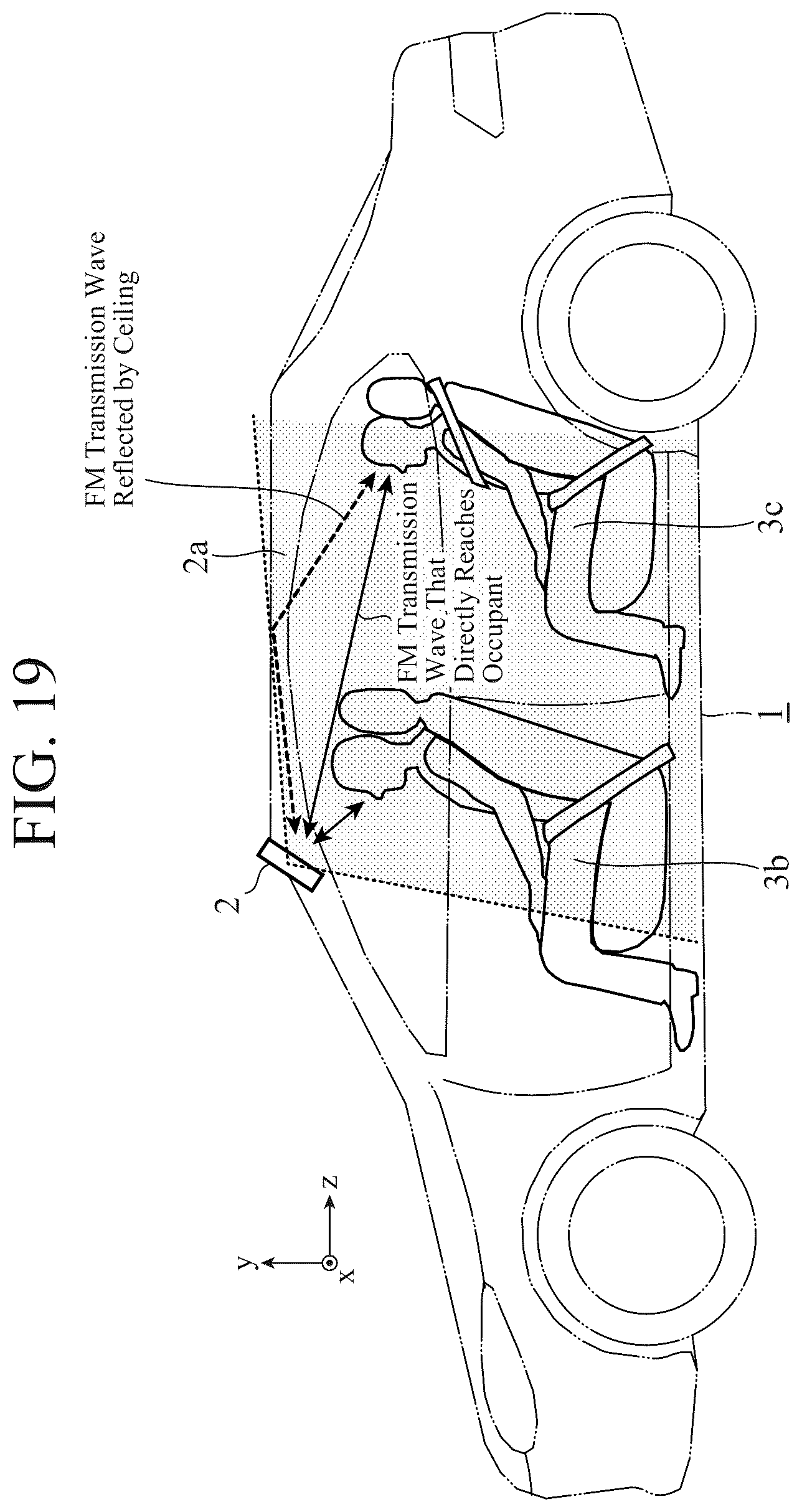 Patent US12306329 Figure 14 – Radio wave sensor and occupant detection device