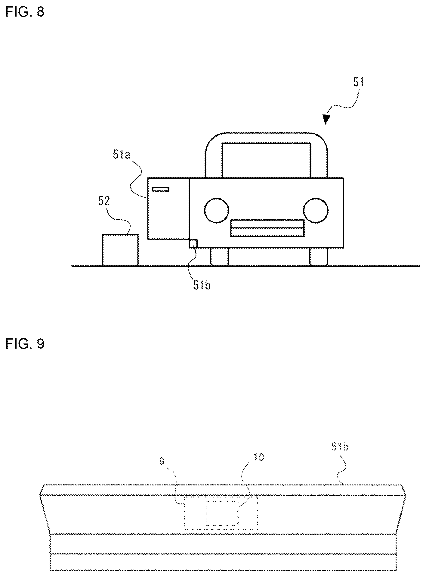 Patent US12306330 Figure 8 – Radar device and vehicle equipped with same