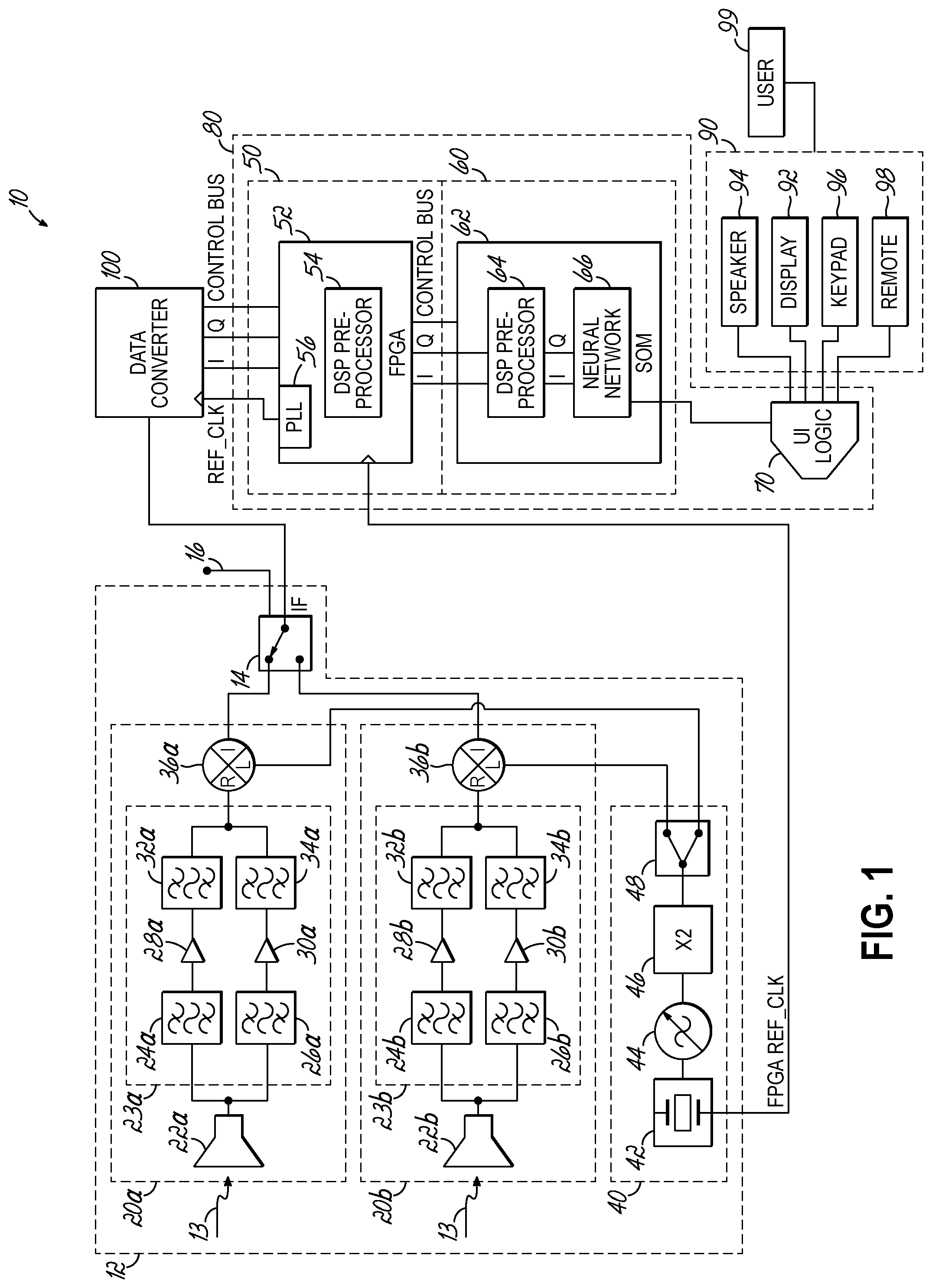 Patent US12306332 Figure 1 – Radar detector utilizing complex data for processing of signal information