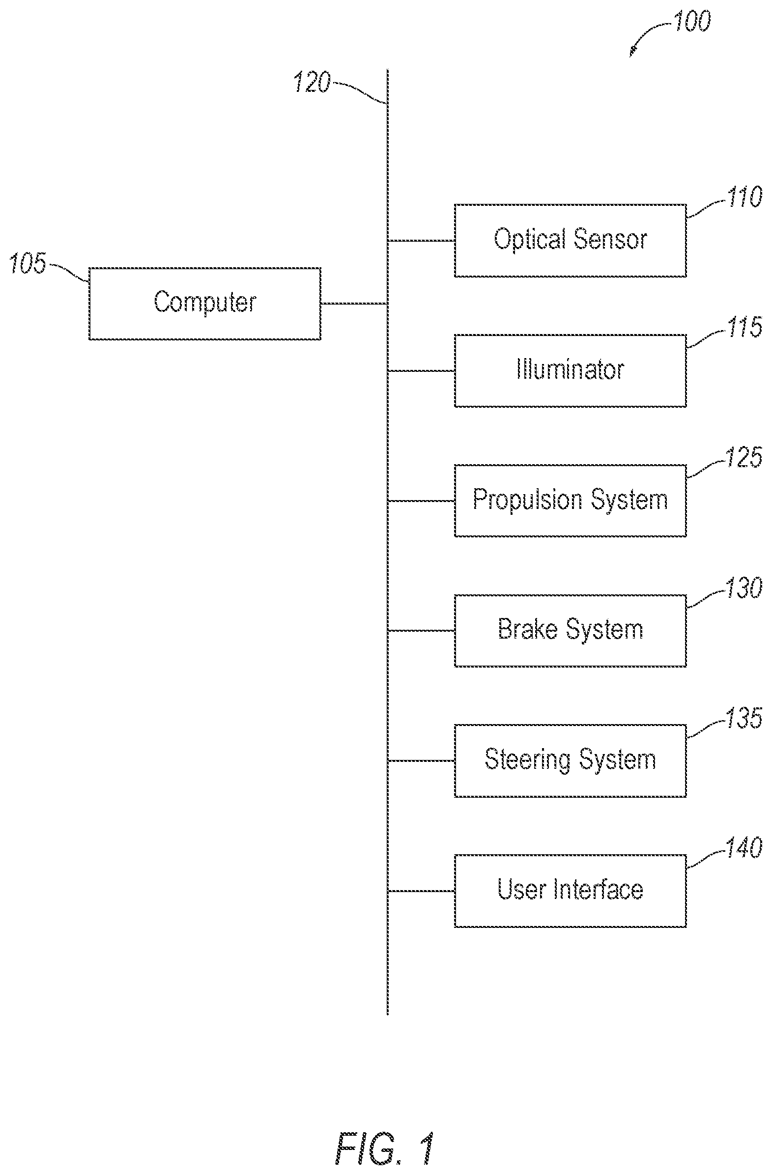 Patent US12306339 Figure 1 – Vehicle reflection identification