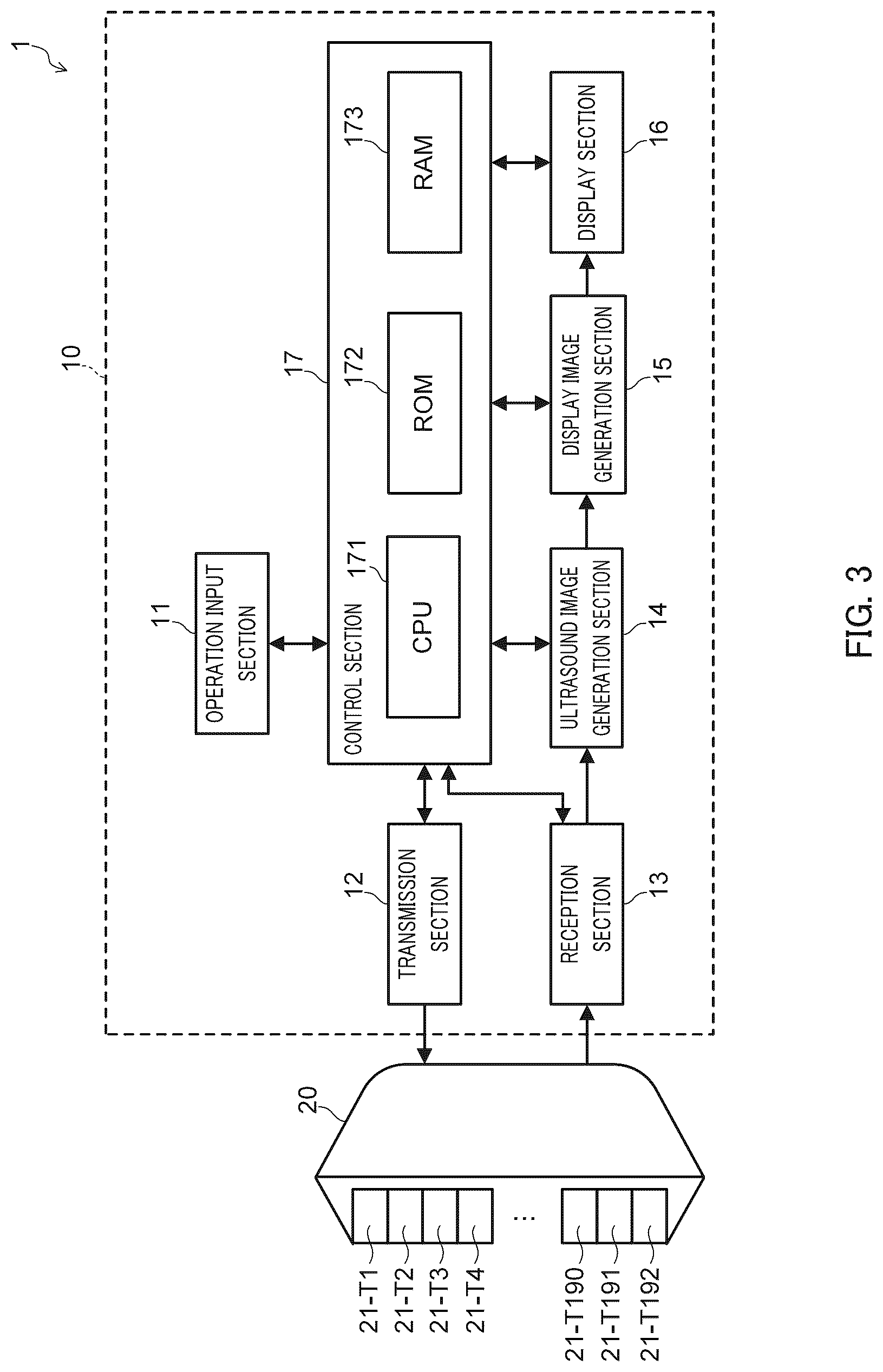 Patent US12306352 Figure 3 – Ultrasound diagnostic apparatus, method of controlling ultrasound diagnostic apparatus, and non-transitory computer-readable recording medium storing therein computer-readable program for controlling ultrasound diagnostic apparatus