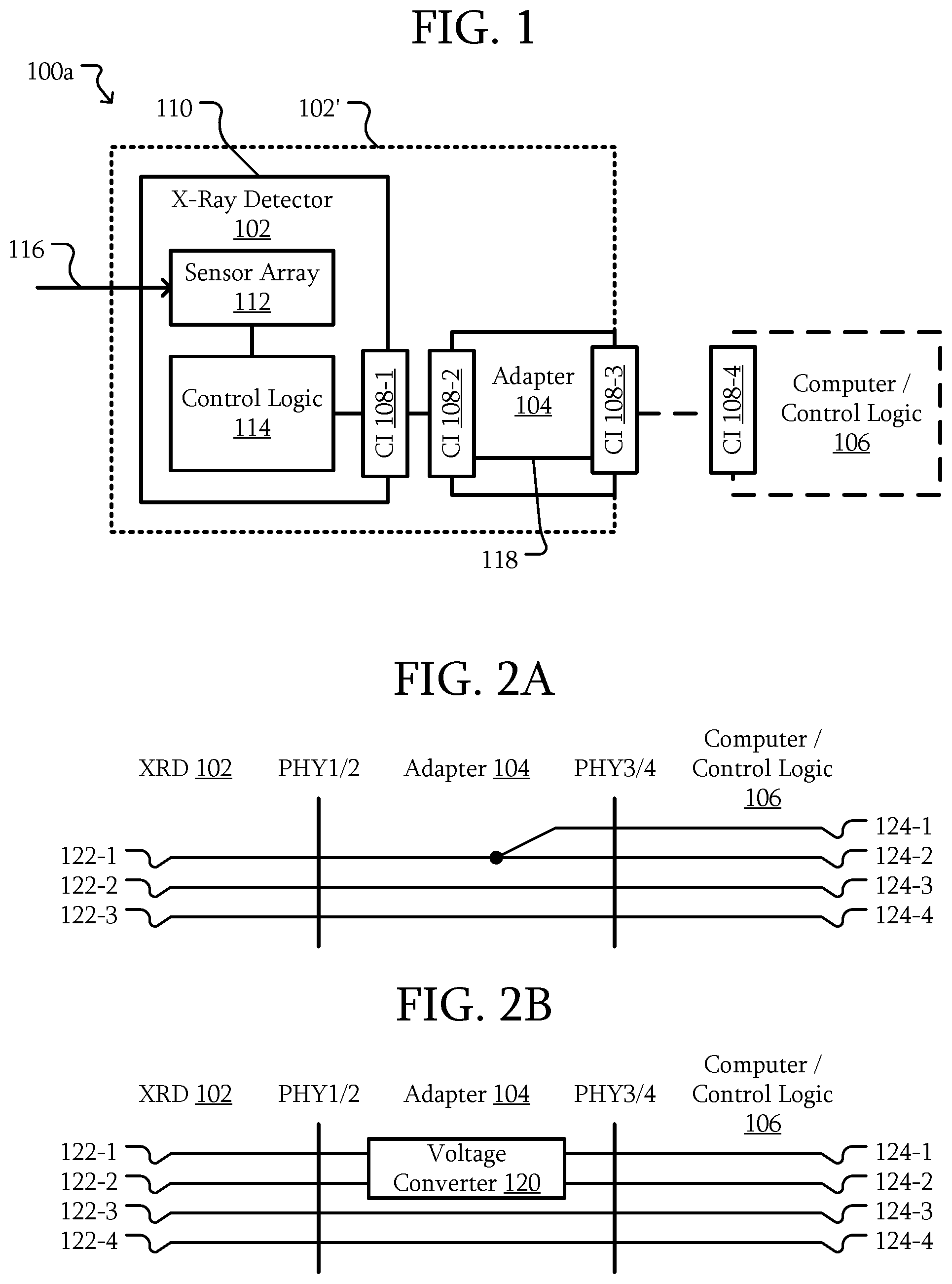 Patent US12306356 — X-ray systems including an adapter — Figure 1