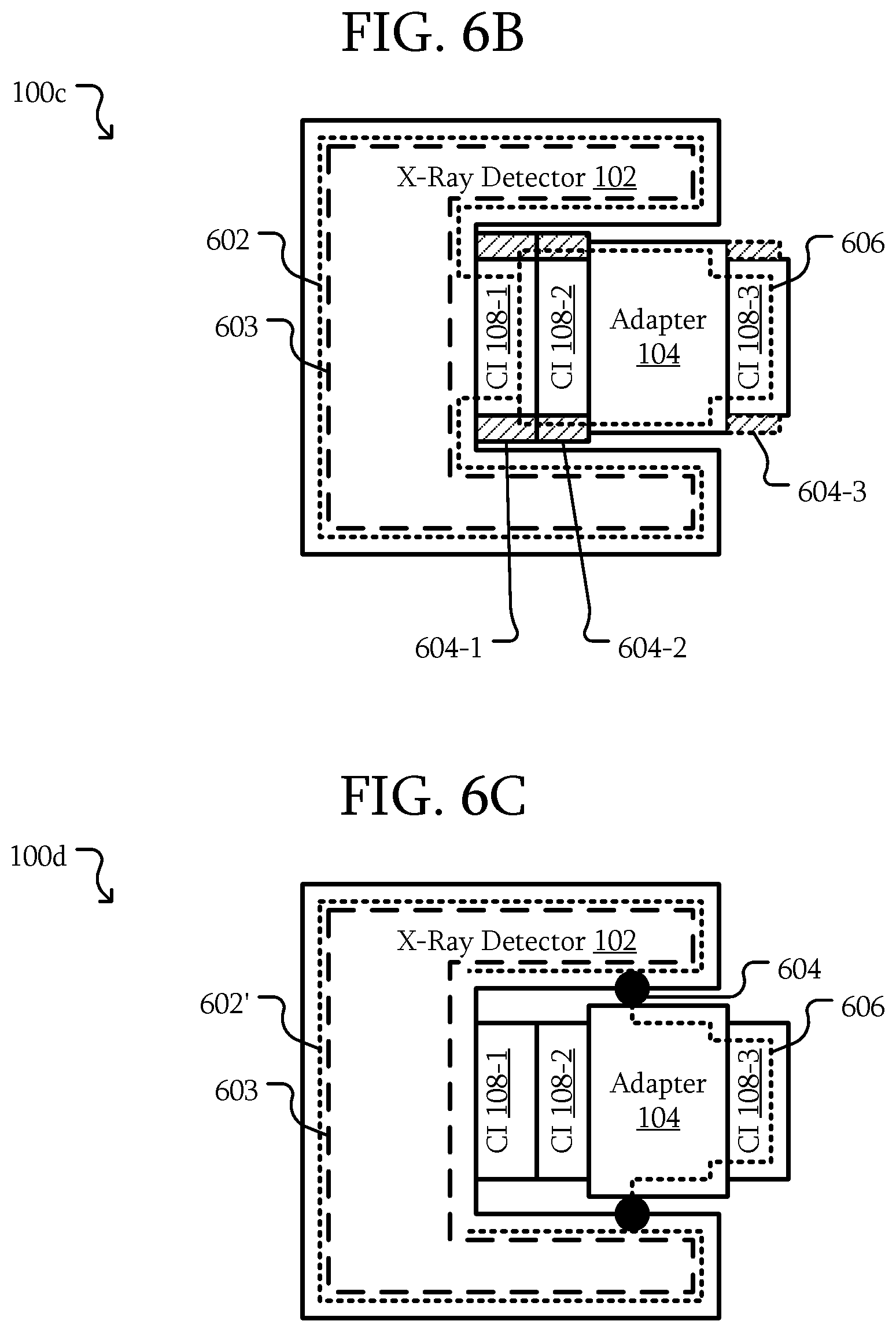 Patent US12306356 Figure 7 – X-ray systems including an adapter