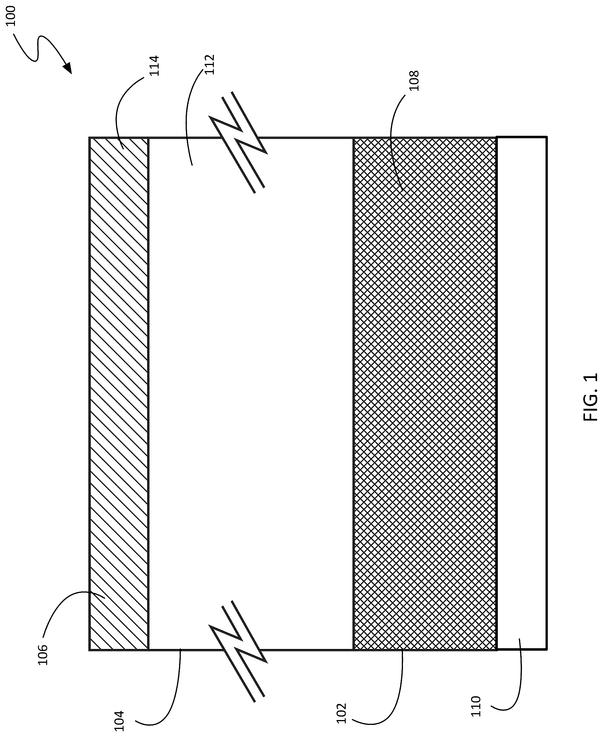 Patent US12306371 Figure 1 – Layered thermochromic device for enhanced infrared emission, and method for making the same