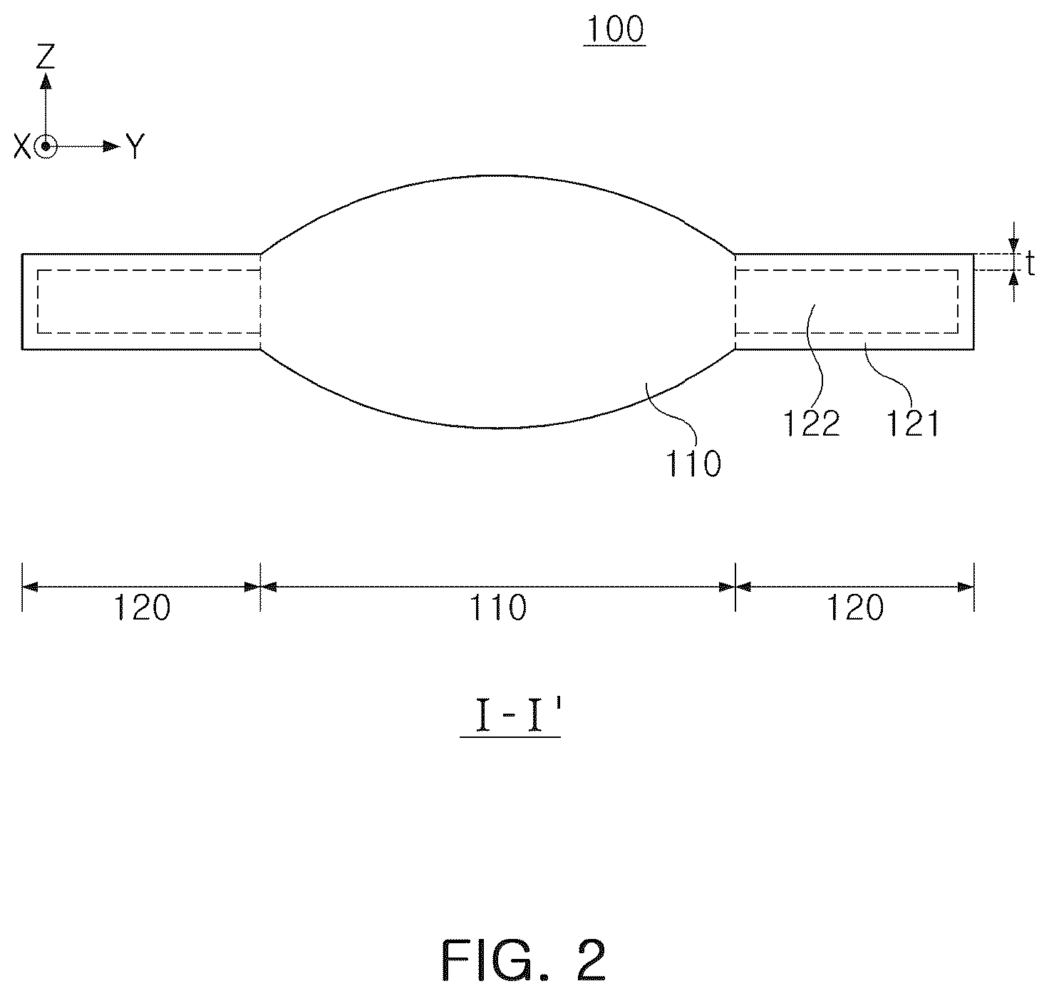 Patent US12306372 Figure 2 – Lens and lens assembly including the same