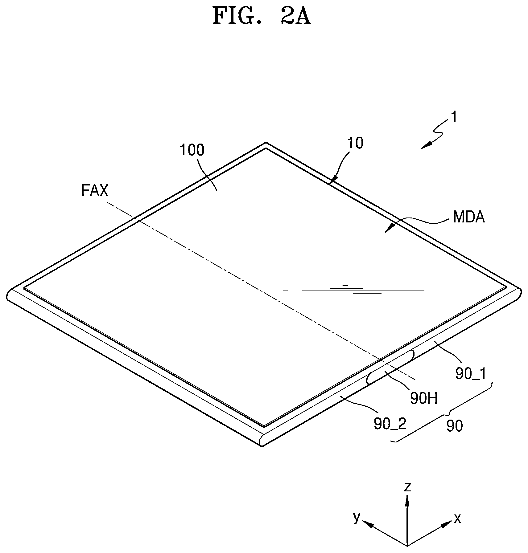Patent US12306379 Figure 2 – Display protector