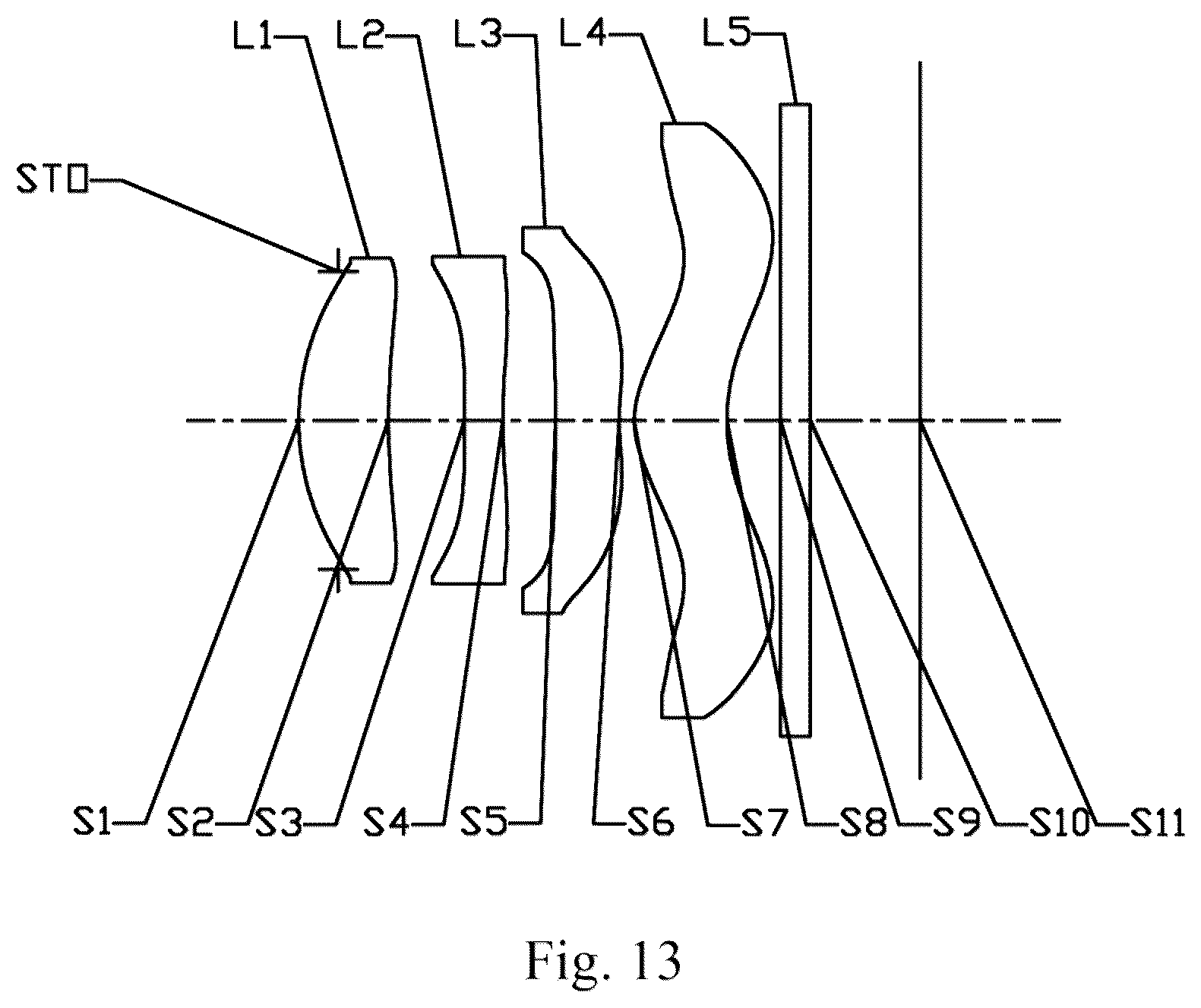 Patent US12306381 Figure 13 – Camera lens assembly comprising four lenses of +−++, ++−+ or +−−+ regractive powers