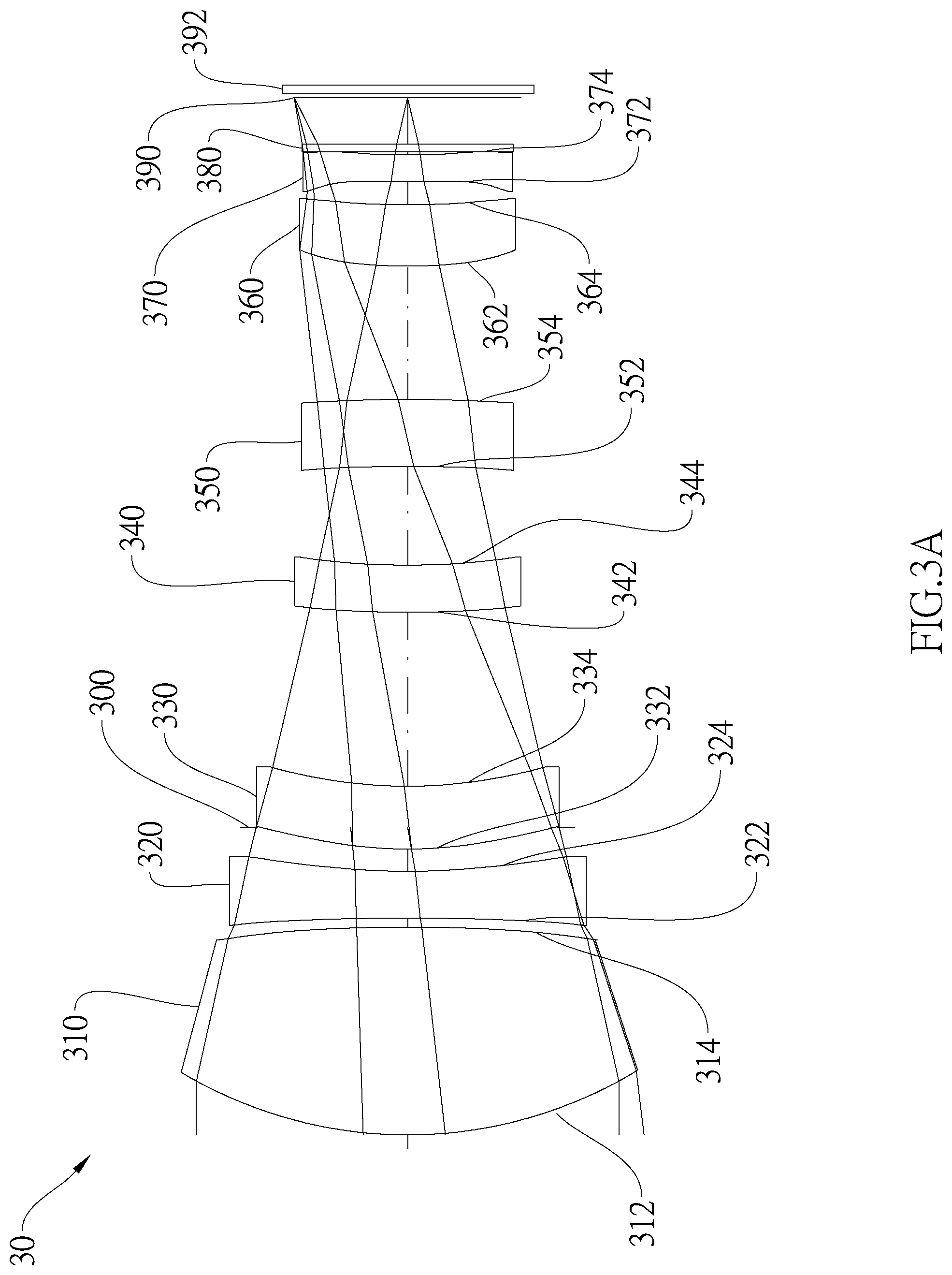 Patent US12306383 Figure 7 – Optical image capturing system