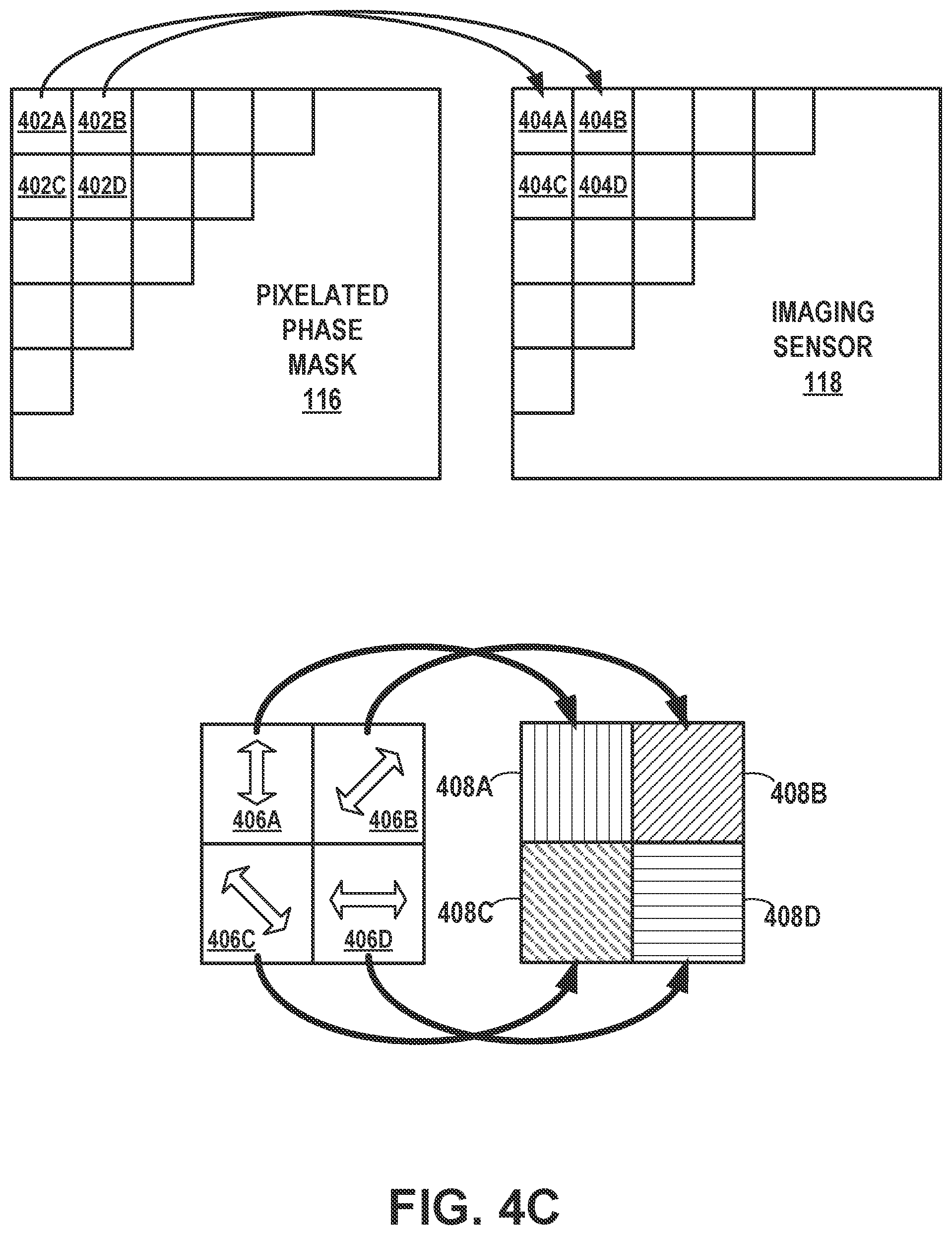 Patent US12306393 Figure 8 – Pixelated phase mask for chemical imaging
