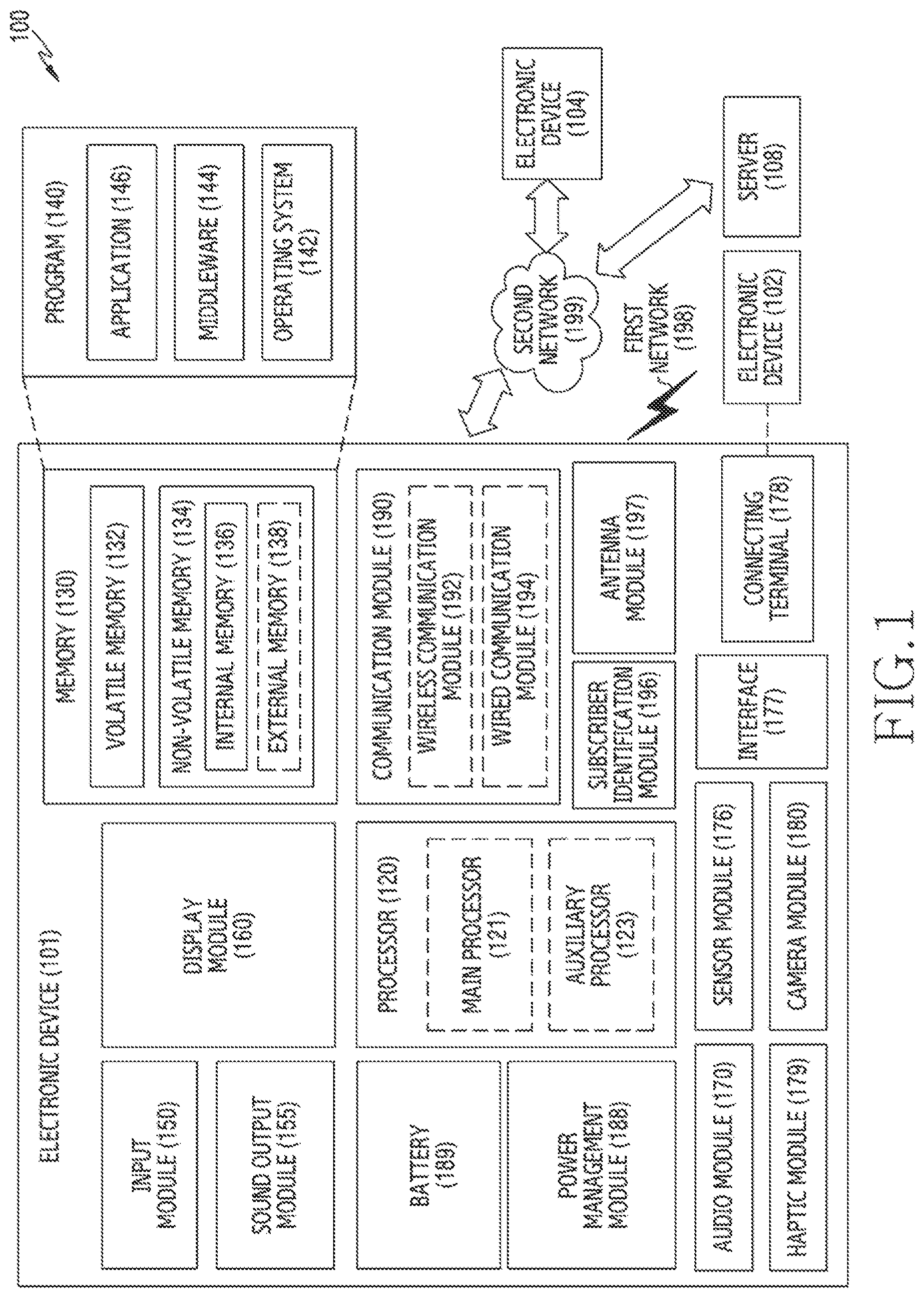Patent US12306395 Figure 1 – Electronic device synchronizing lens driving information and images