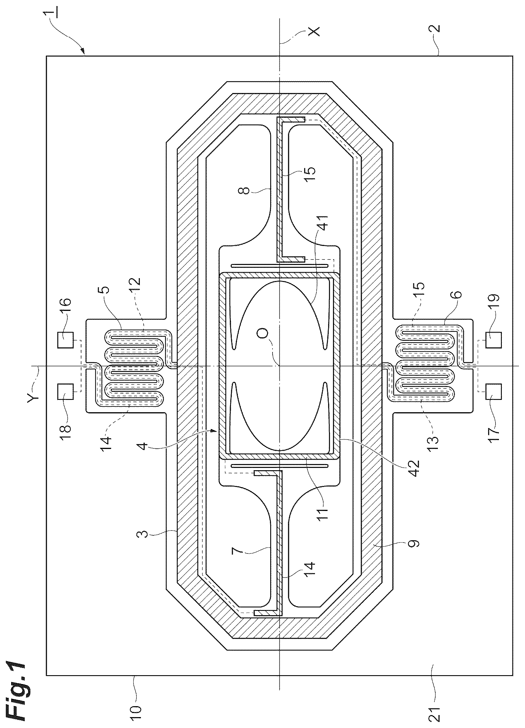 Patent US12306397 Figure 1 – Mirror device