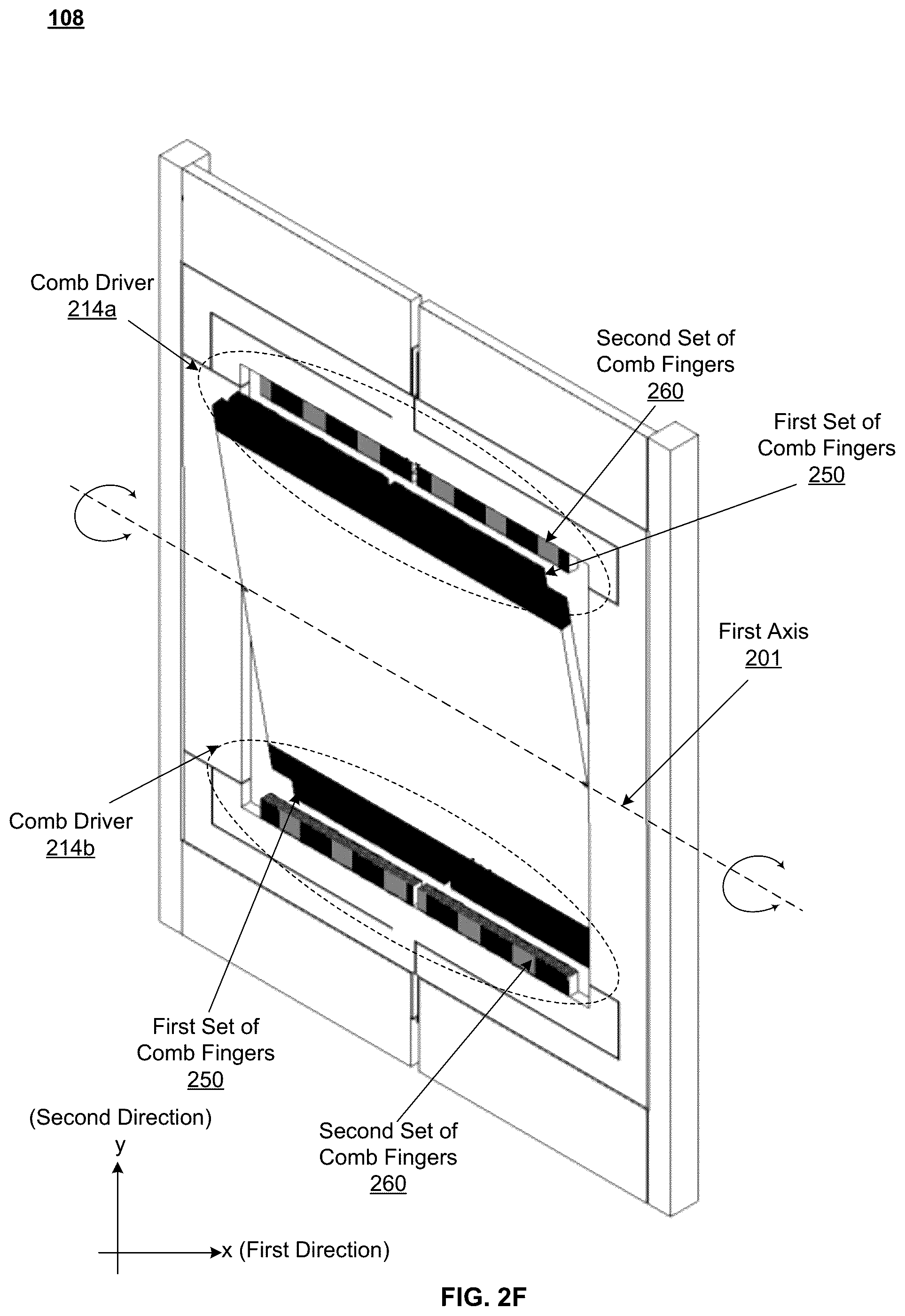 Patent US12306399 Figure 5 – System and method for driving a two-axis scanning mirror using drivers of different types