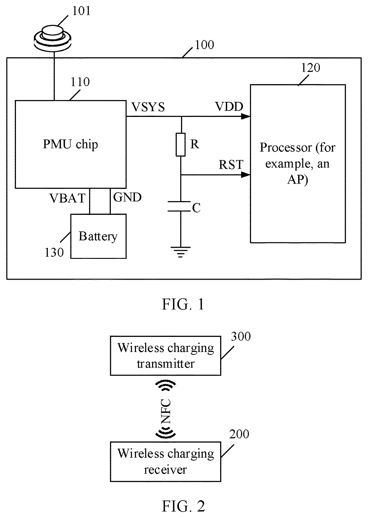 Patent US12306400 Figure 1 – Glasses having wireless charging receiver circuit, glasses case for glasses, and system