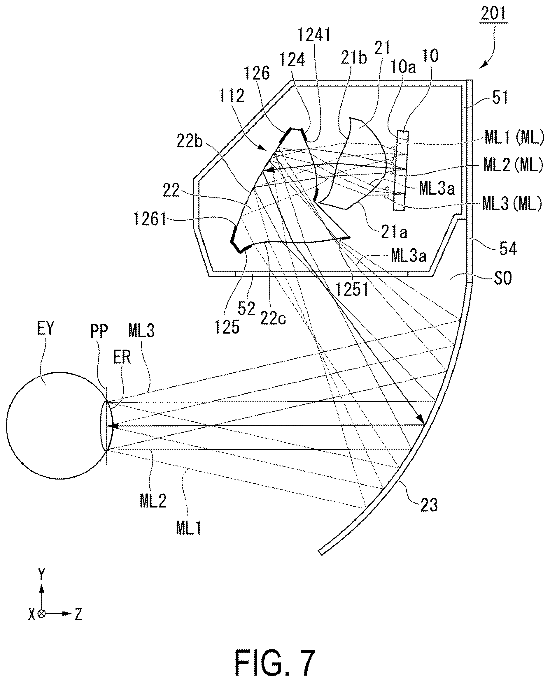 Patent US12306401 Figure 6 – Display module having light-shielding portions with apertures having different shapes, virtual display apparatus, and manufacturing method for light-guiding optical device