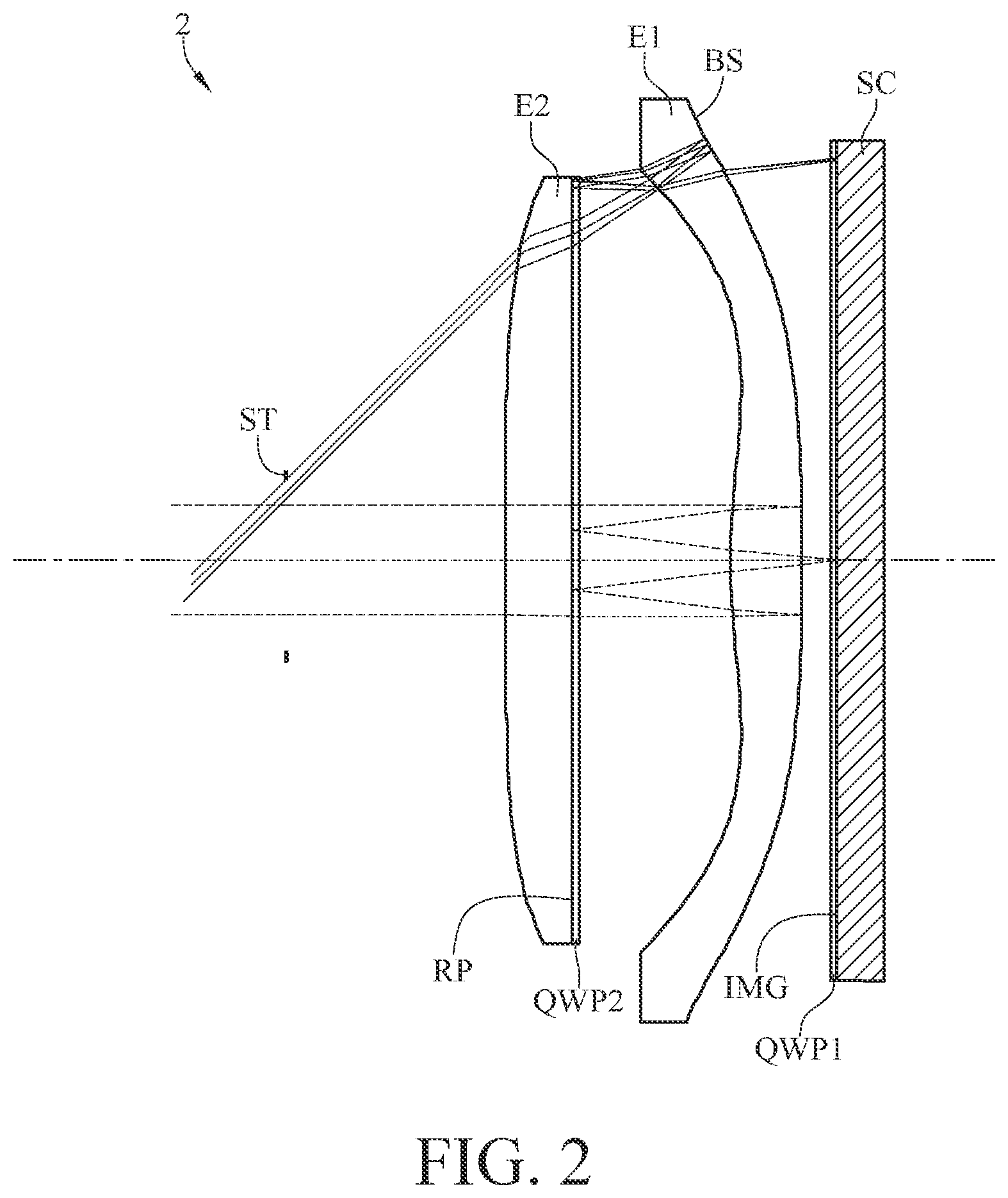 Patent US12306402 Figure 2 – Optical system and head-mounted device