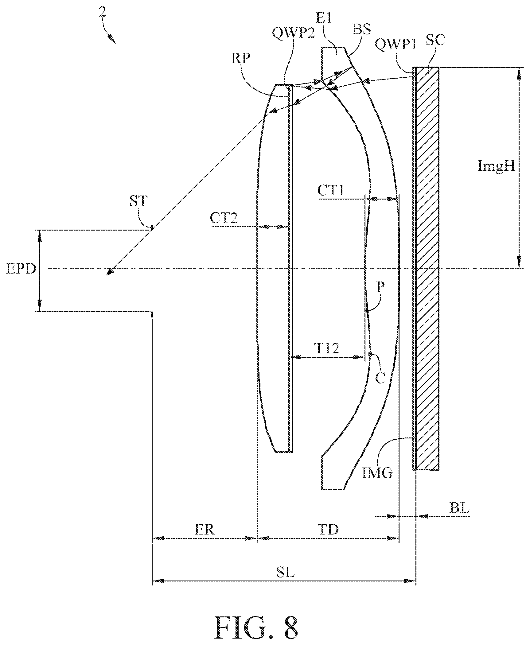 Patent US12306402 Figure 7 – Optical system and head-mounted device