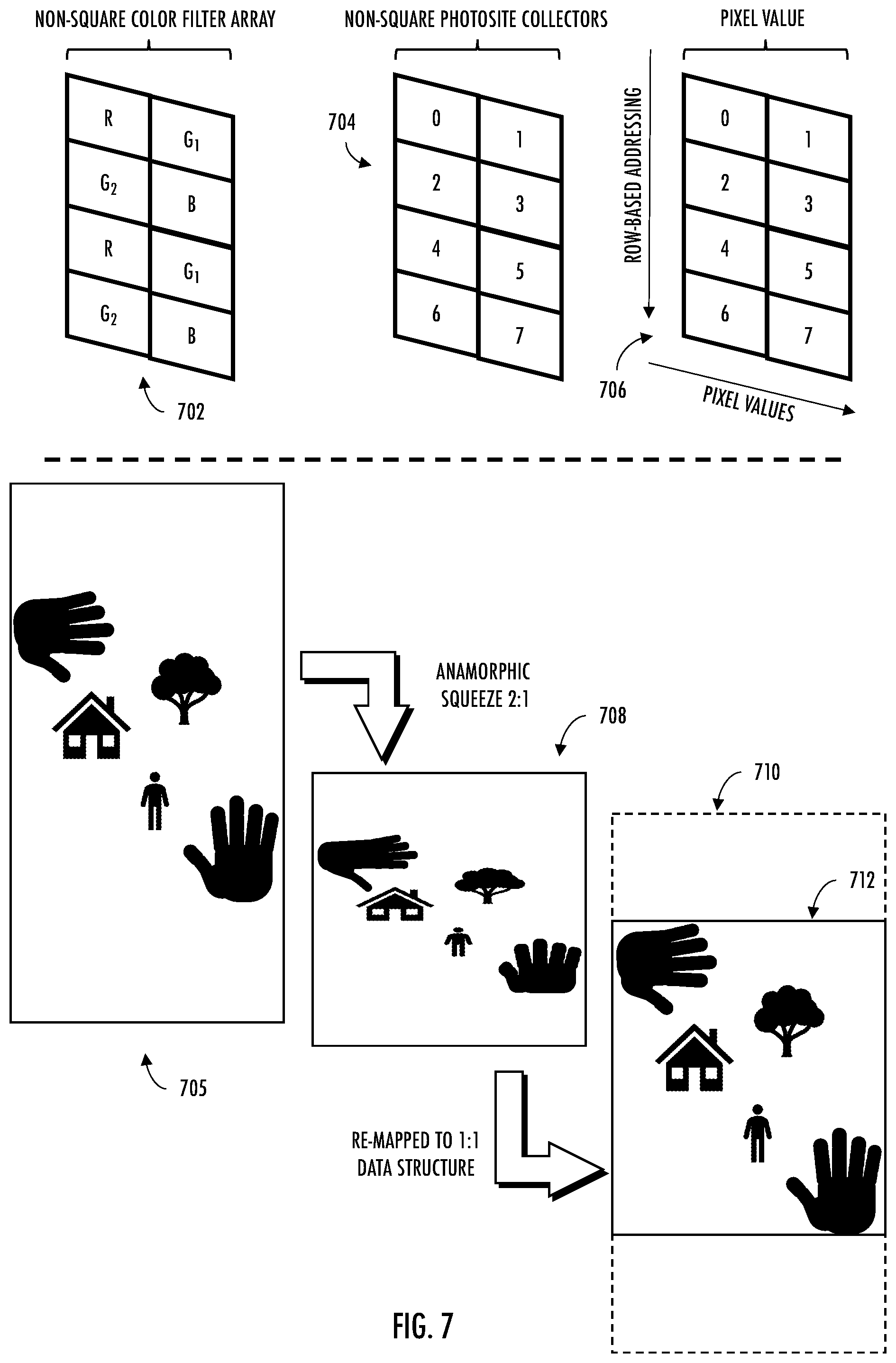 Patent US12306408 Figure 7 – Applications for anamorphic lenses
