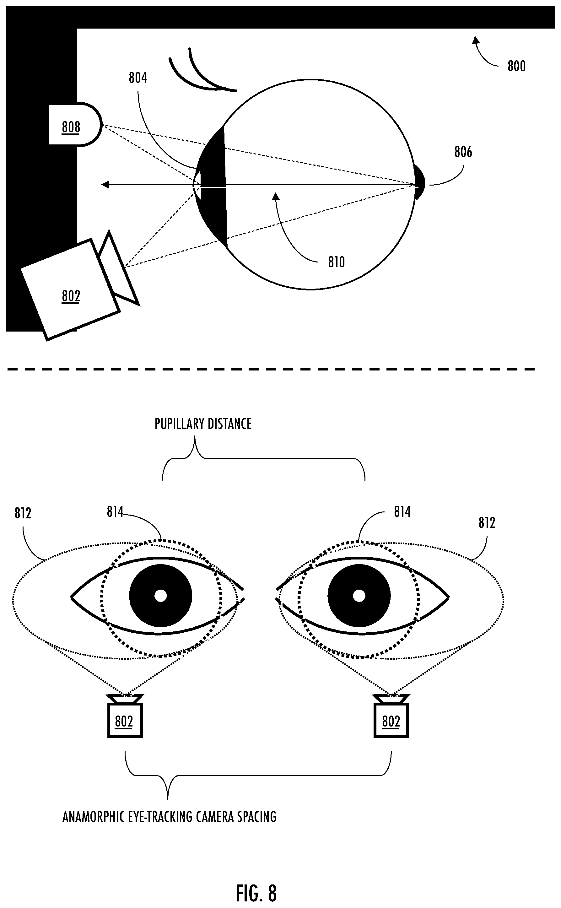 Patent US12306408 Figure 8 – Applications for anamorphic lenses
