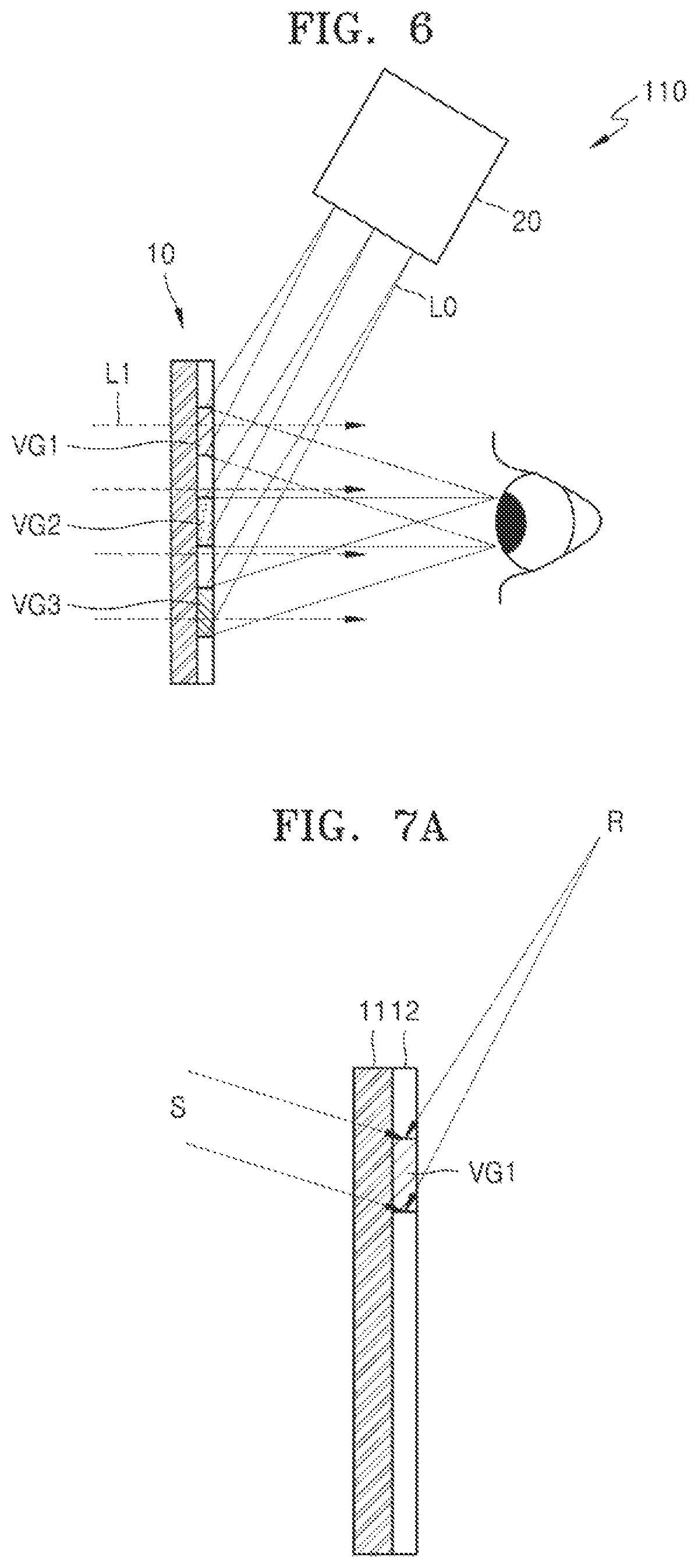 Patent US12306410 Figure 8 – Display apparatus including volume grating based combiner