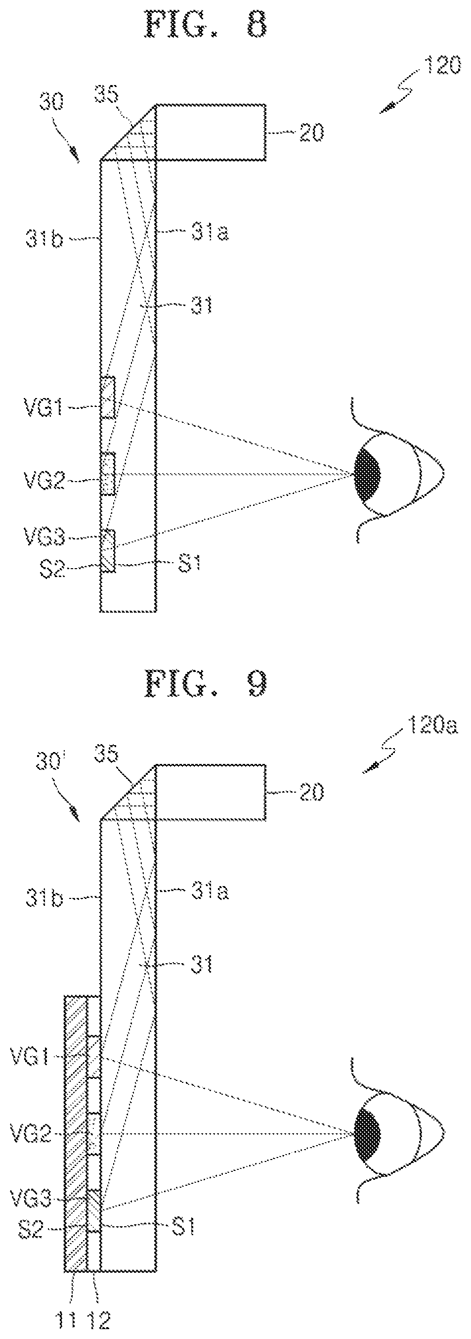 Patent US12306410 Figure 10 – Display apparatus including volume grating based combiner