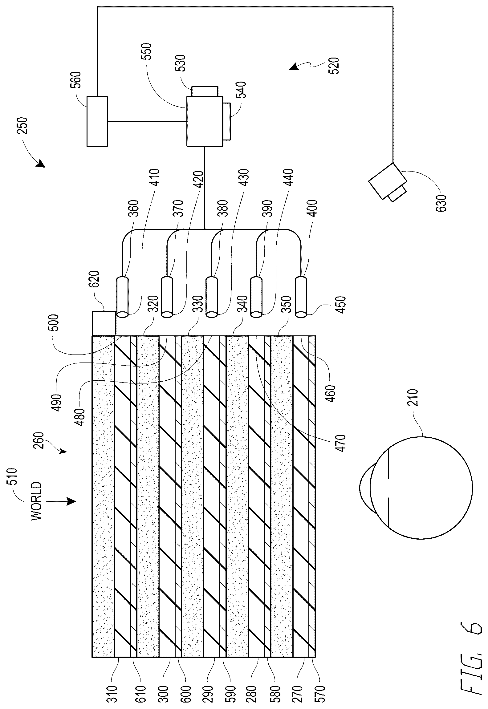 Patent US12306412 Figure 8 – Waveguides with integrated optical elements and methods of making the same