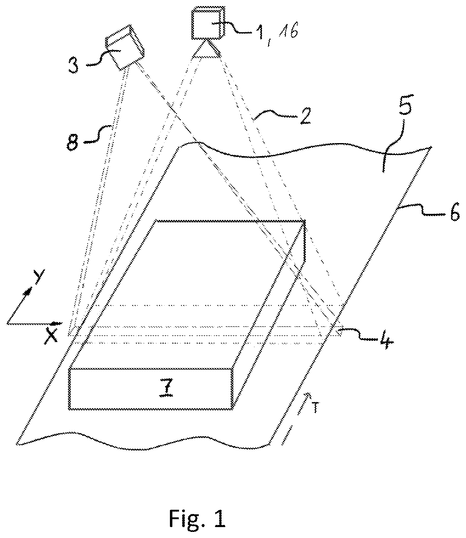 Patent US12306414 Figure 1 – Method and device for compensating beam angle variations of a beam bundle of laser beams generated by a diffractive optical element