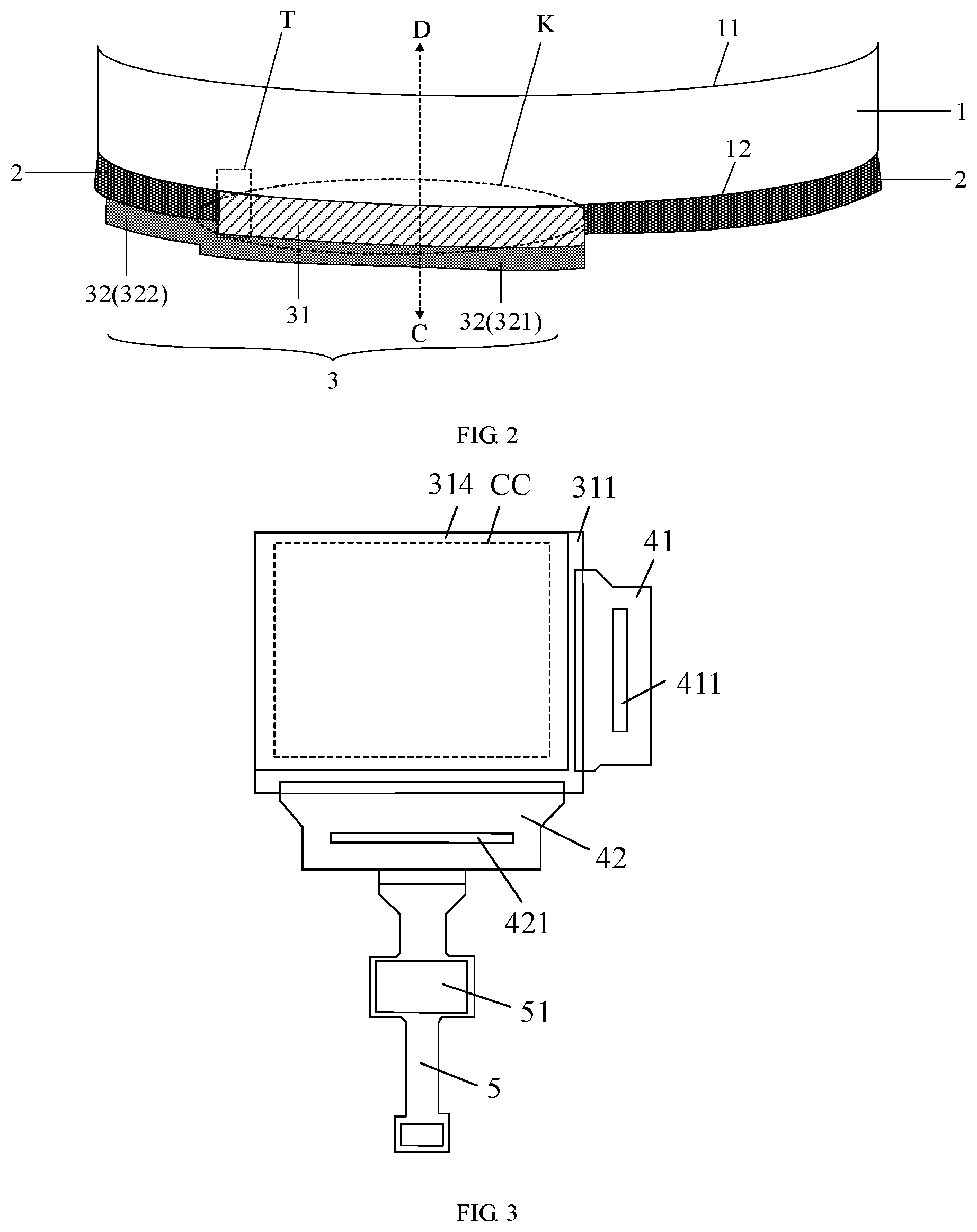 Patent US12306416 Figure 2 – Display device and method for fabricating display device