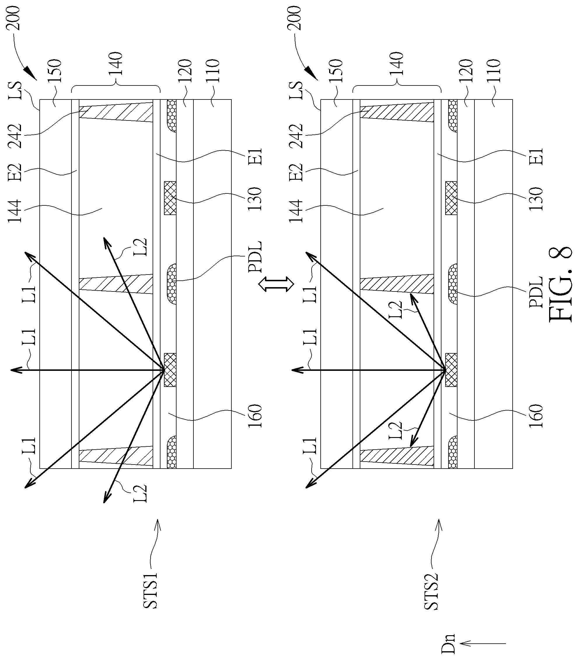 Patent US12306417 Figure 8 – Electronic device