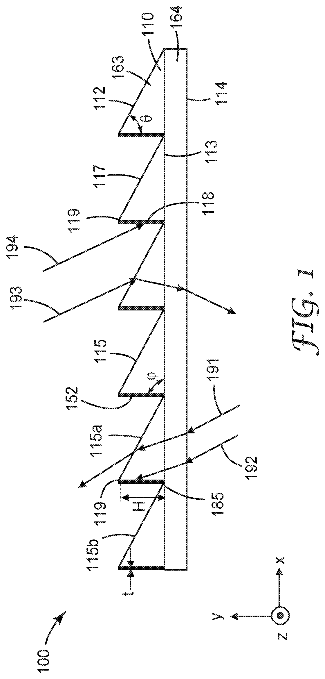Patent US12306419 Figure 1 – Optical film