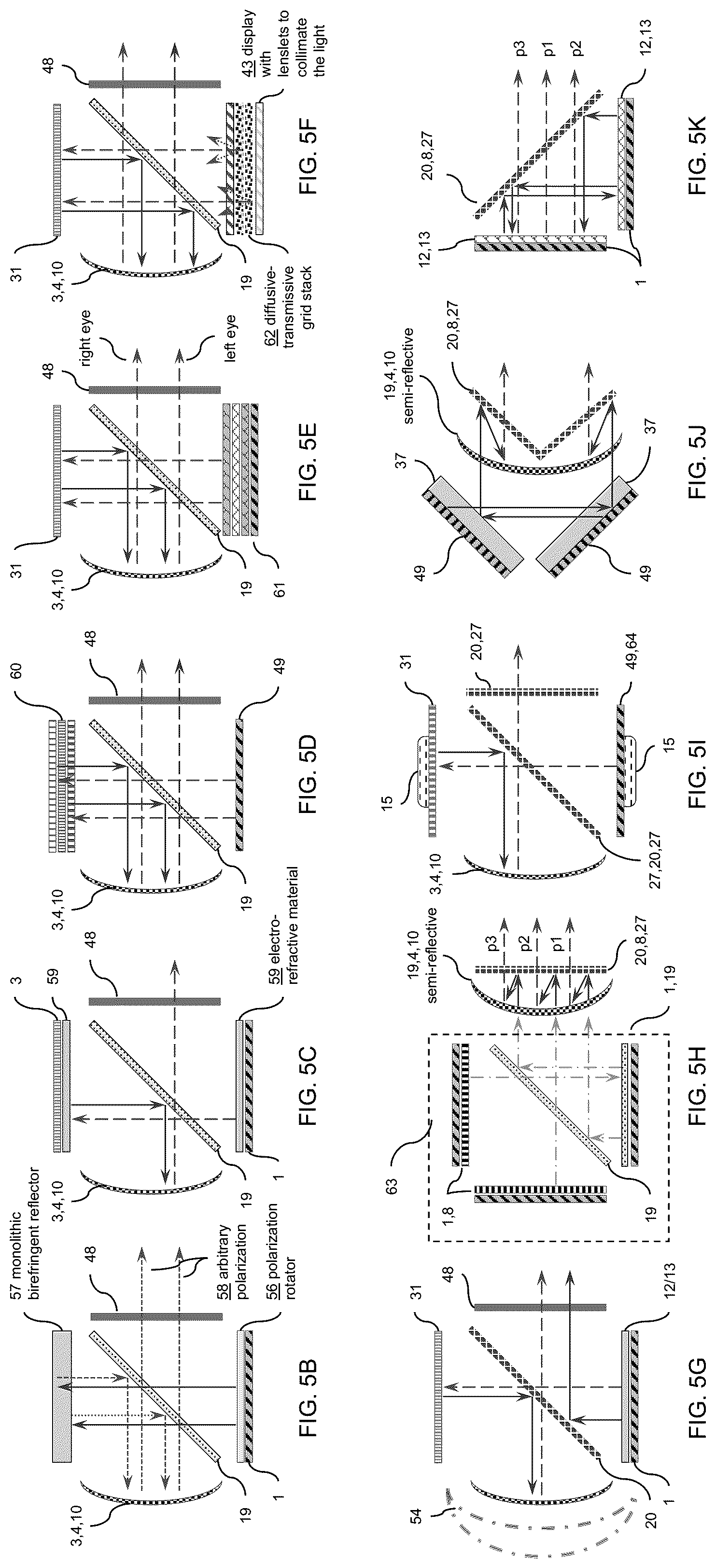 Patent US12306422 Figure 10 – Full lightfield with monocular and stereoscopic depth control via monocular-to-binocular hybridization