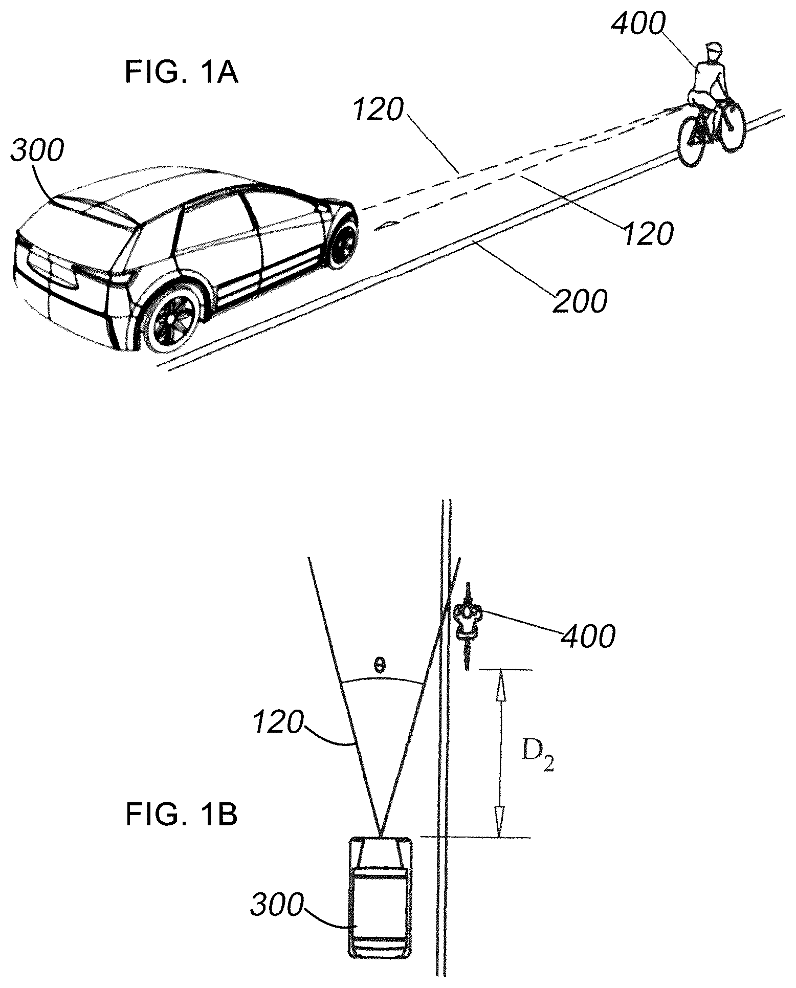 Patent US12306423 Figure 1 – Sensor activated anti-collision device