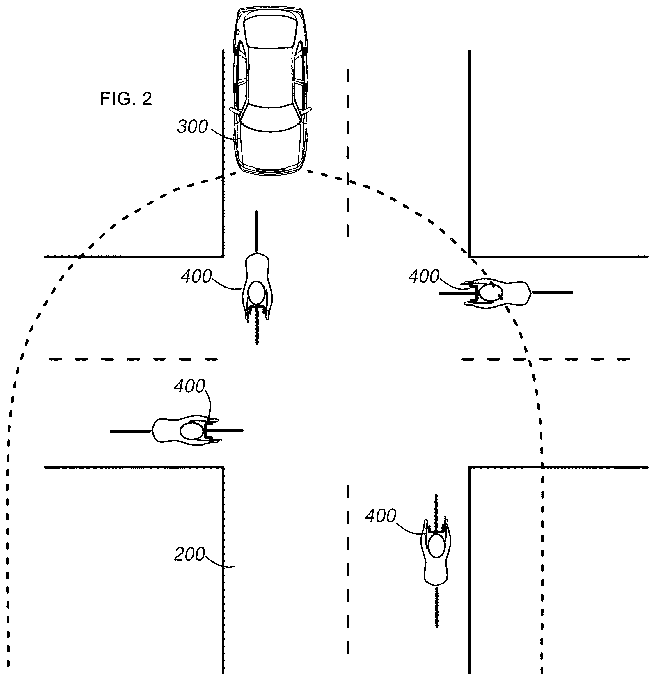 Patent US12306423 Figure 2 – Sensor activated anti-collision device