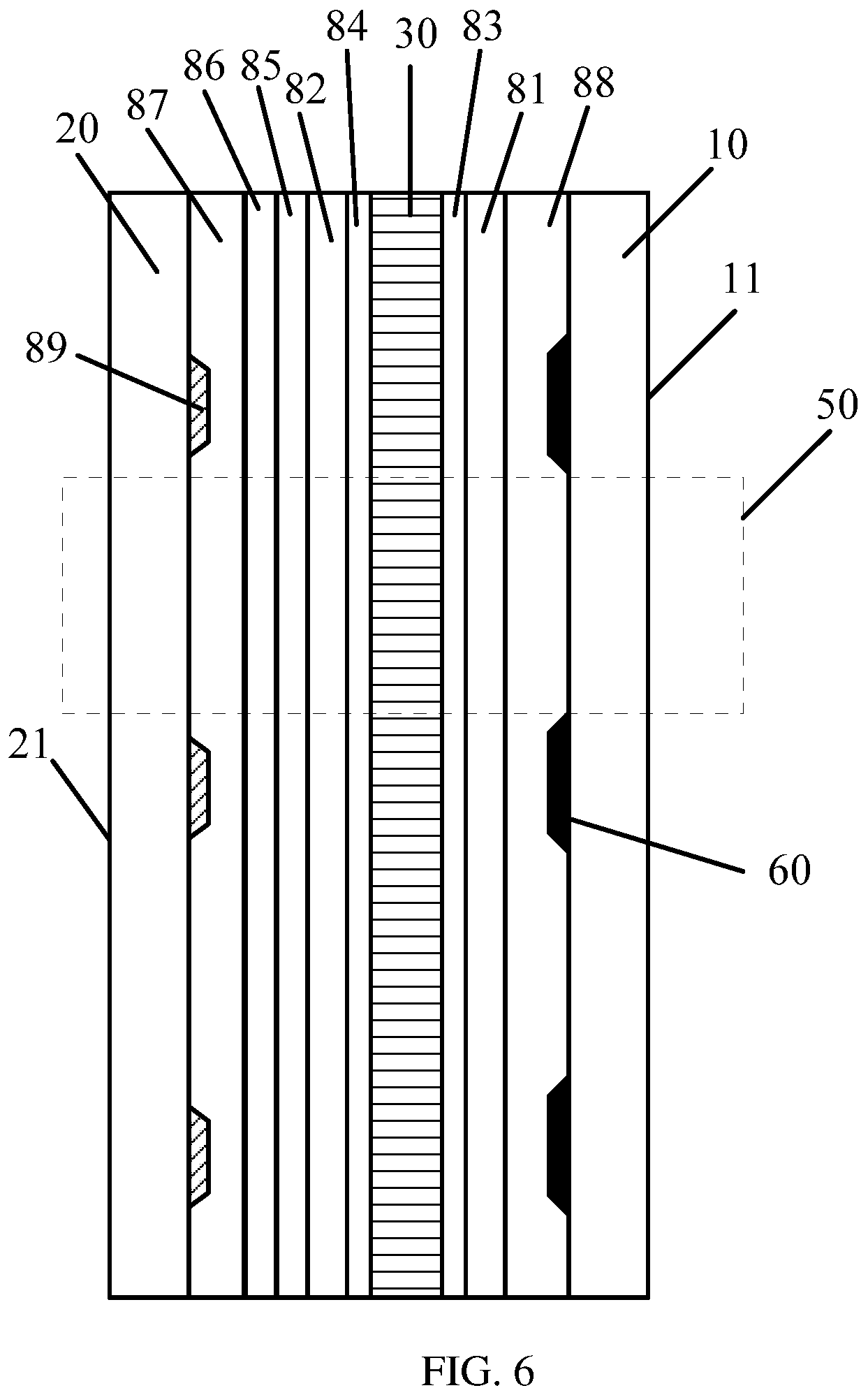 Patent US12306428 Figure 6 – Transparent display panel and electronic device