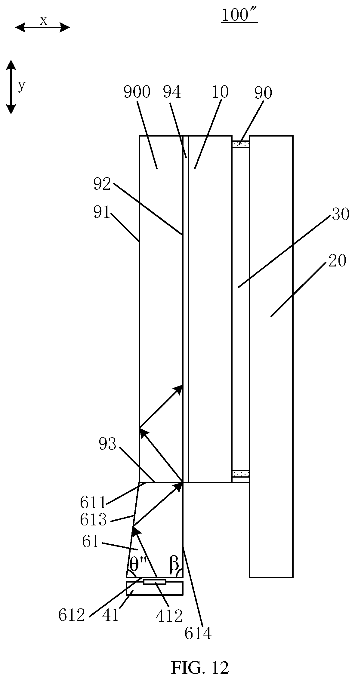 Patent US12306428 Figure 11 – Transparent display panel and electronic device