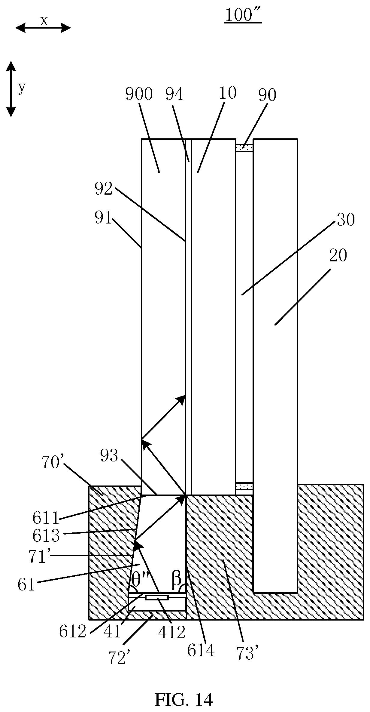 Patent US12306428 Figure 13 – Transparent display panel and electronic device