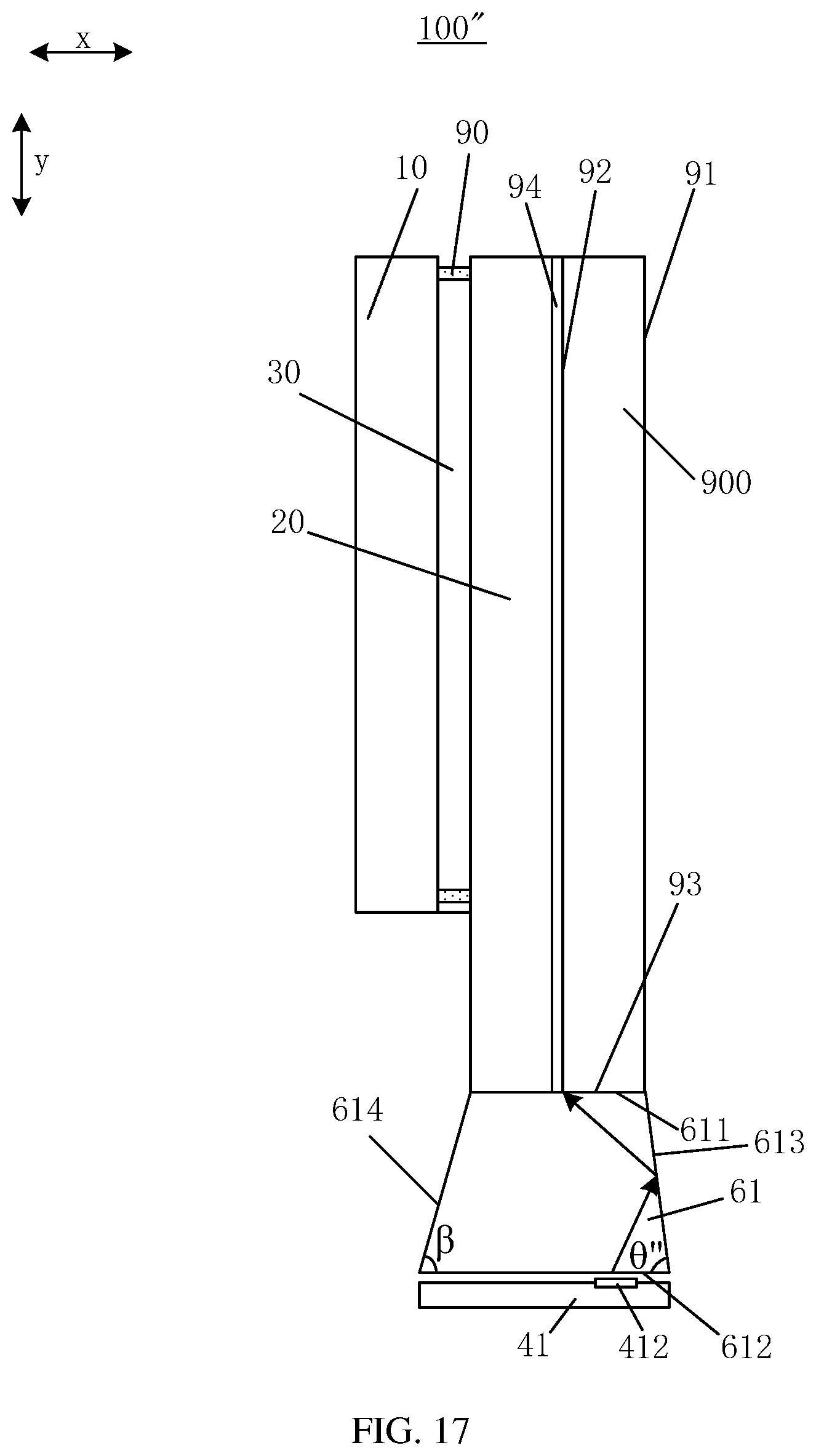 Patent US12306428 Figure 16 – Transparent display panel and electronic device