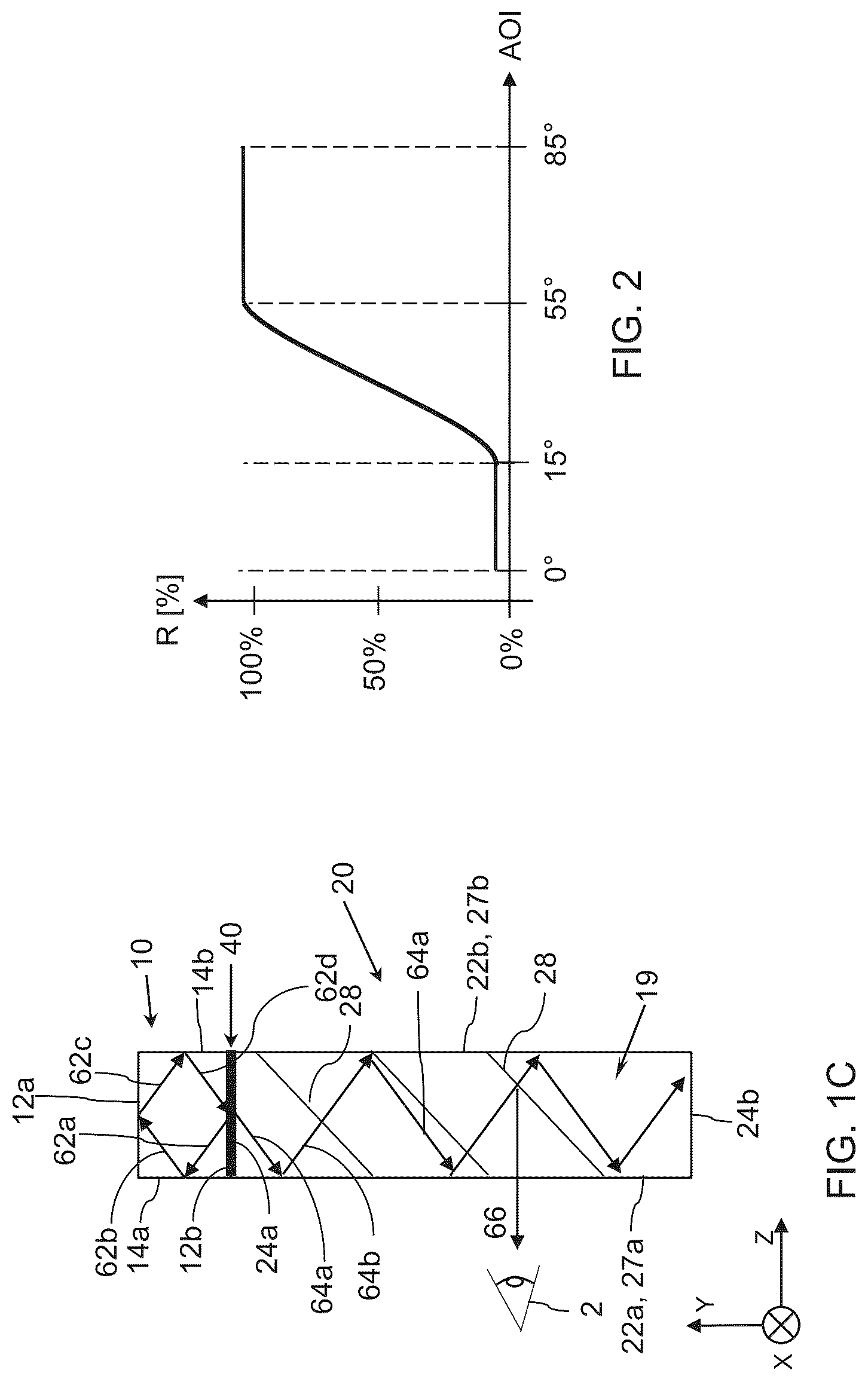 Patent US12306429 Figure 2 – Optical aperture multipliers having a rectangular waveguide